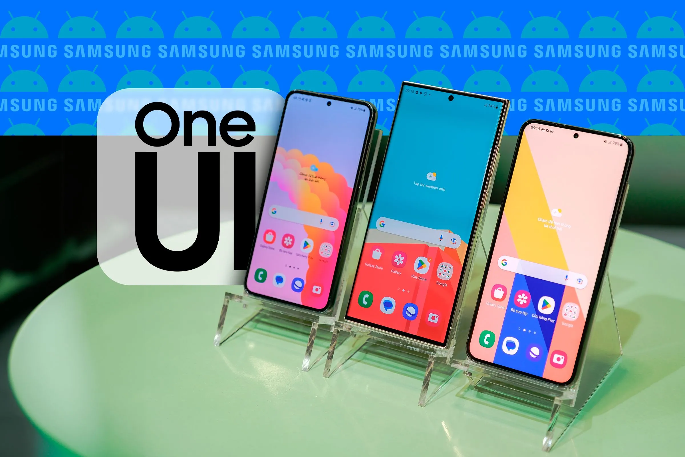 Điện thoại Samsung Galaxy với giao diện One UI 7