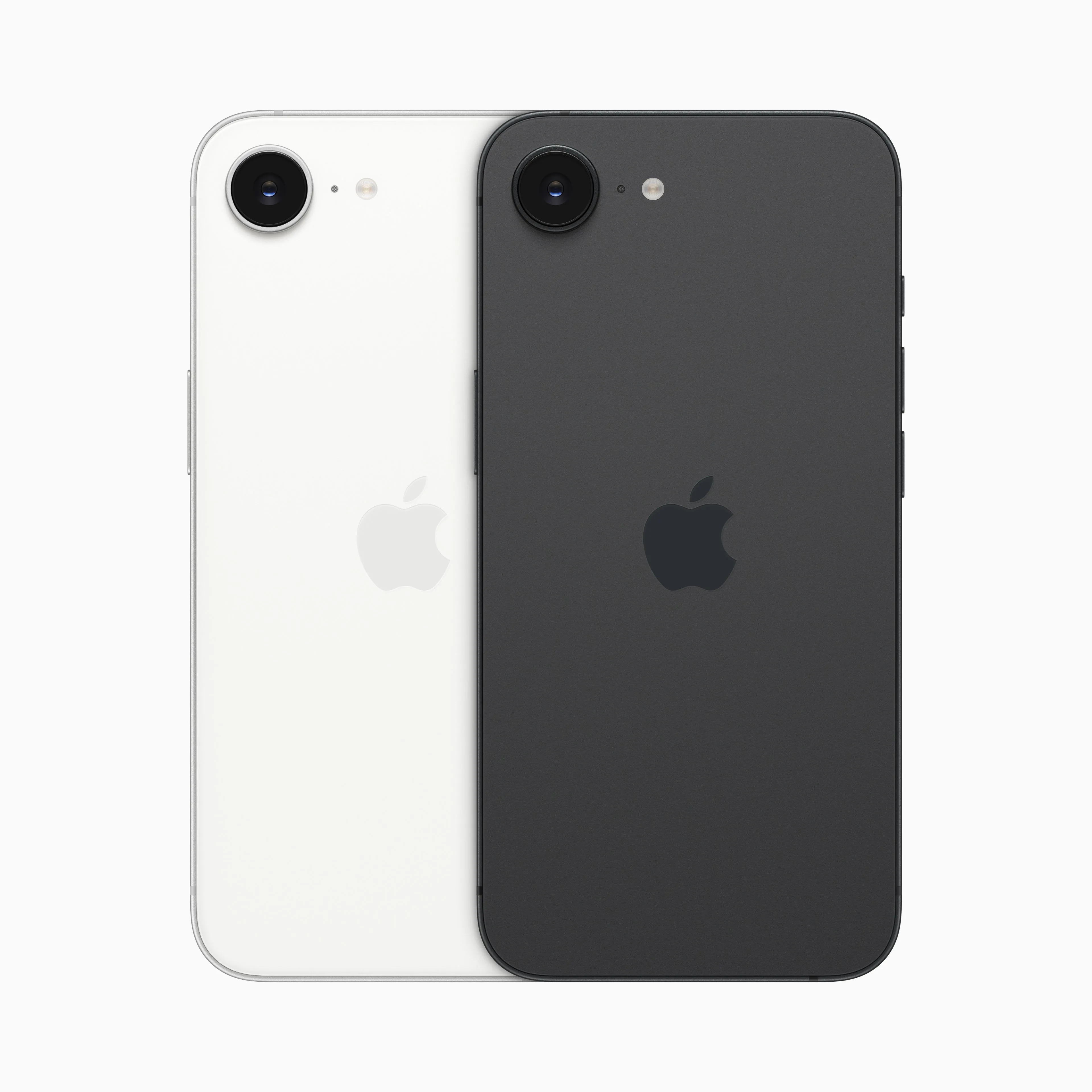 Dòng sản phẩm iPhone 16e với nhiều màu sắc khác nhau, thể hiện thiết kế toàn diện và camera selfie 12MP được nâng cấp