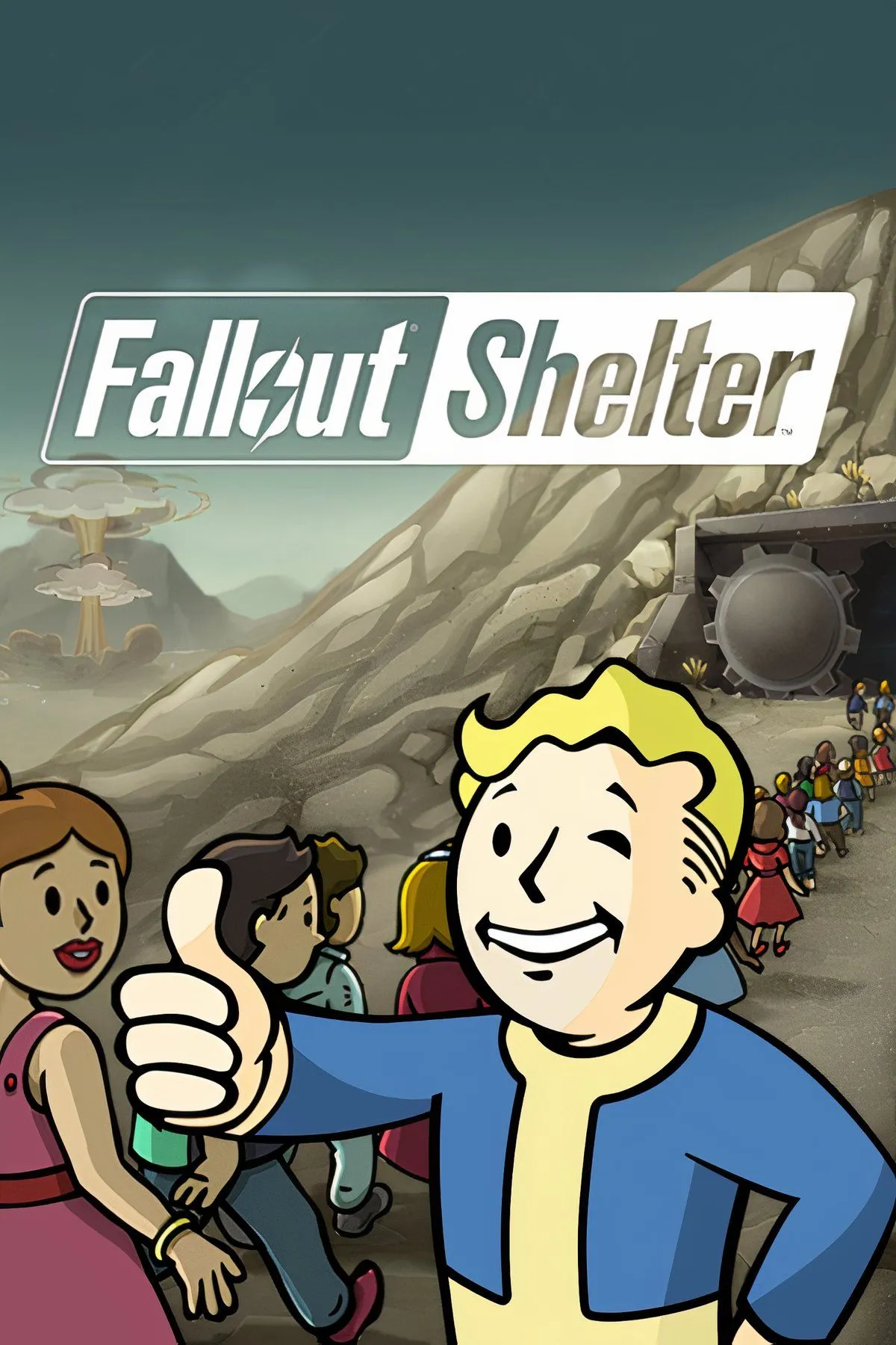 Game Fallout Shelter trên Nintendo Switch với giao diện quản lý hầm trú ẩn và các Vault Dweller