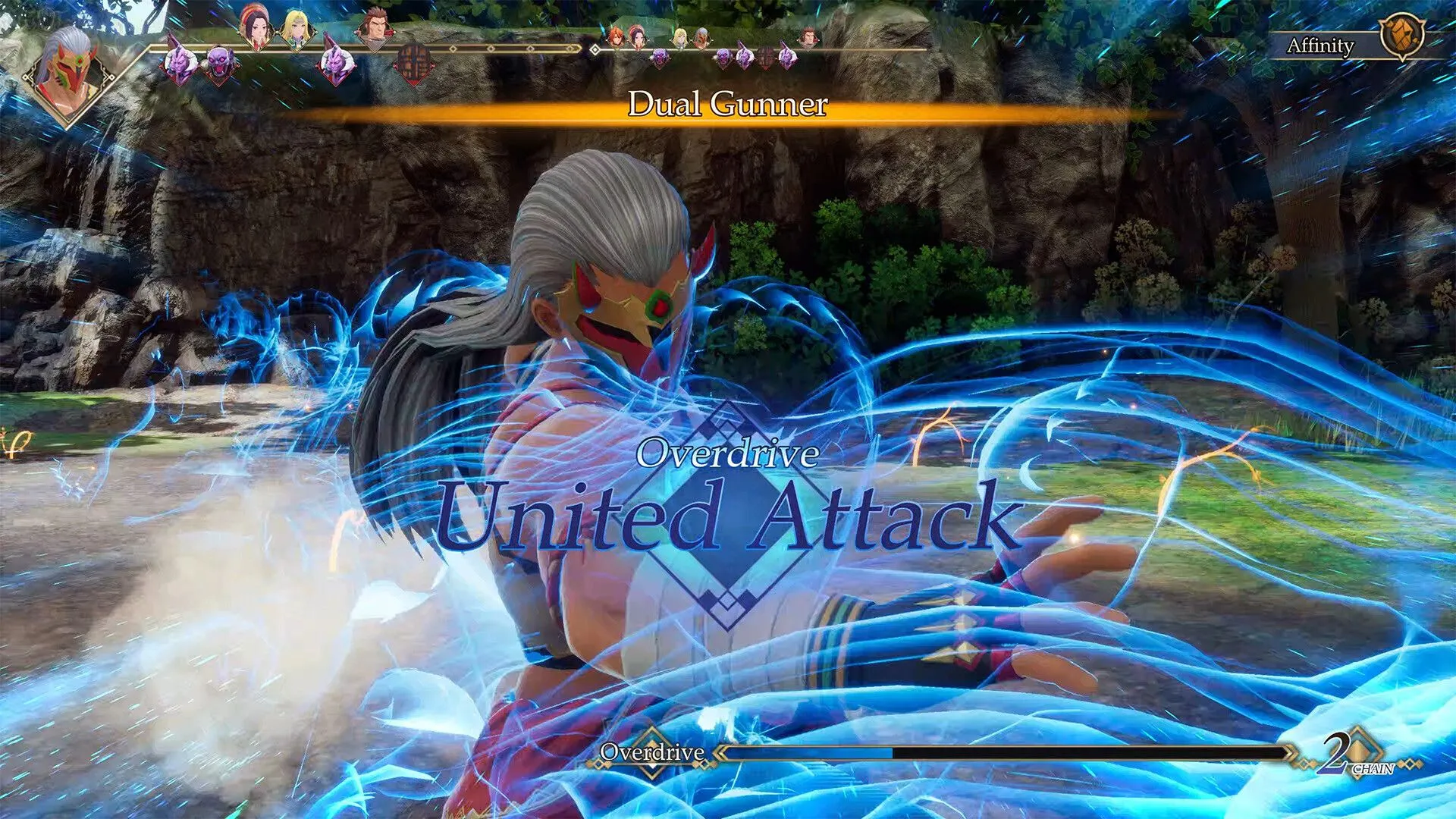 Gameplay từ Romancing SaGa 2: Revenge of the Seven, minh họa phong cách thử nghiệm và cơ chế độc đáo của series SaGa trong thể loại RPG theo lượt.