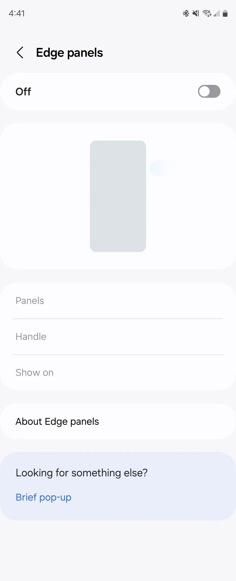 Giao diện cài đặt Edge Panels hiển thị trên màn hình Galaxy Z Fold 6, minh họa tính năng được Bixby hỗ trợ.