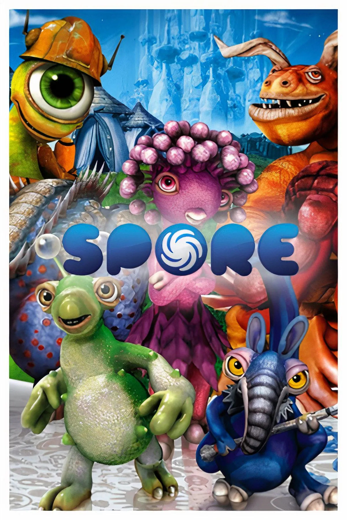 Giao diện chỉnh sửa sinh vật chi tiết trong game Spore, cho phép tùy biến các bộ phận và chỉ số