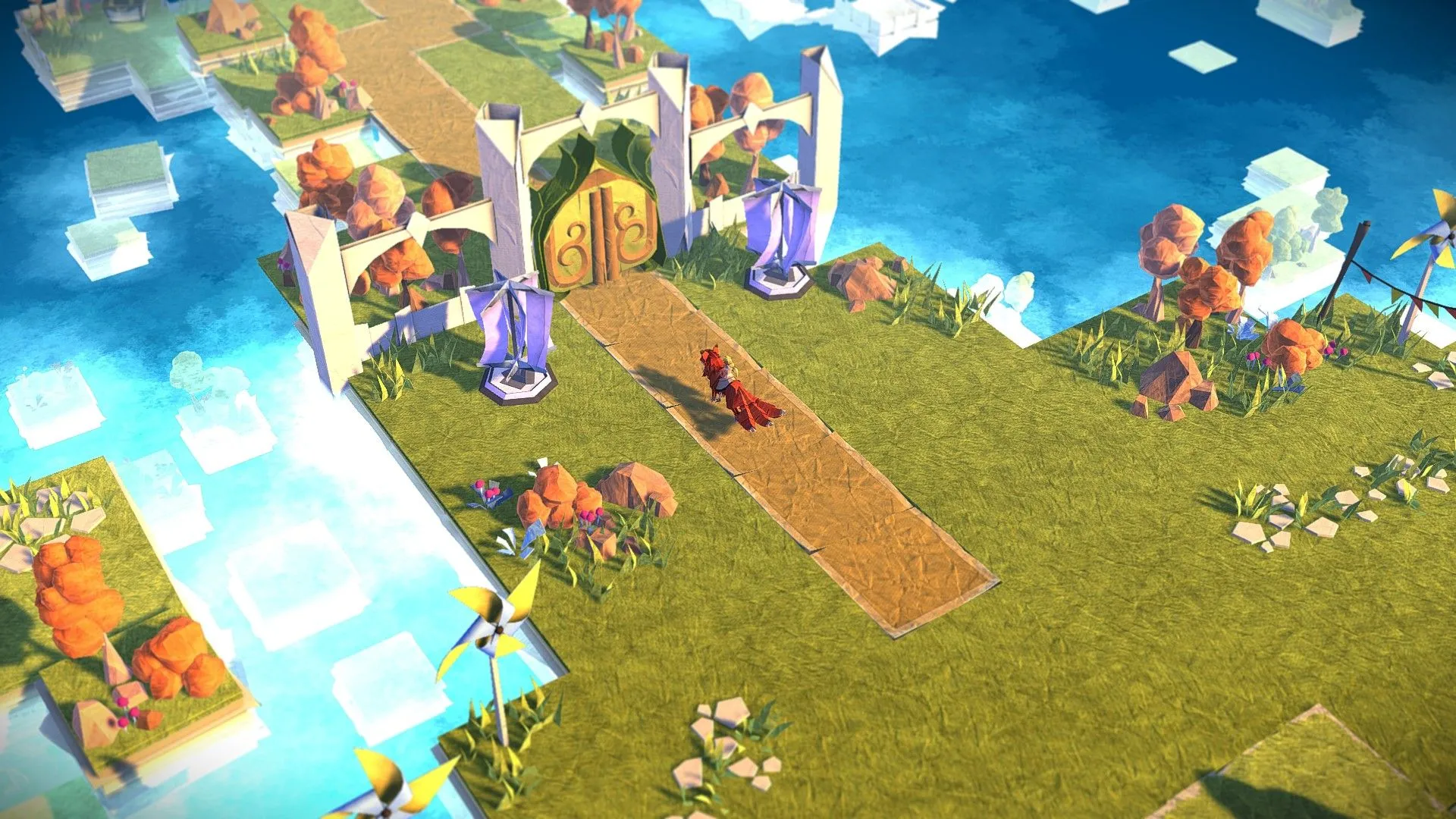 Giao diện gameplay của Epistory - Typing Chronicles, nơi người chơi khám phá thế giới thần tiên và tương tác bằng cách gõ phím.