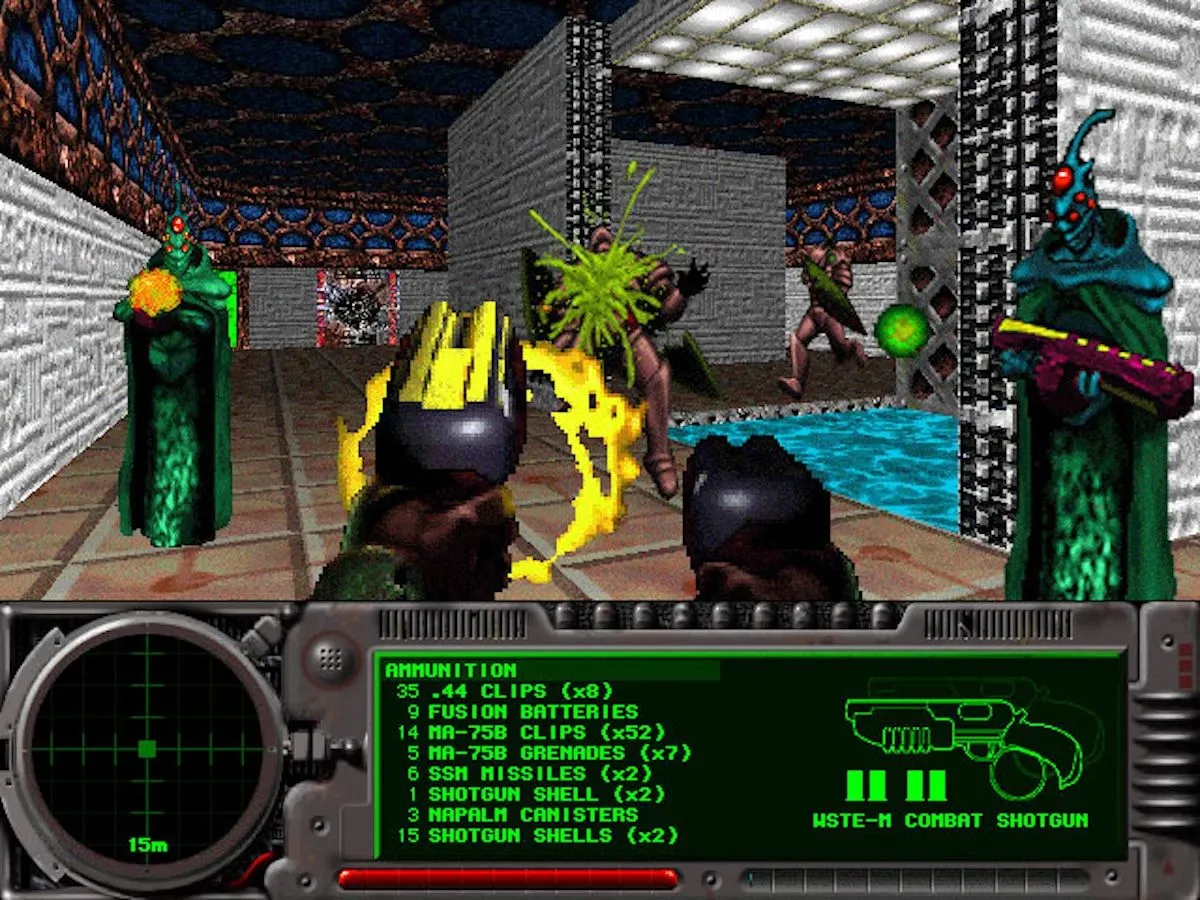 Giao diện gameplay từ dòng game Marathon nổi tiếng của Bungie trên Mac OS