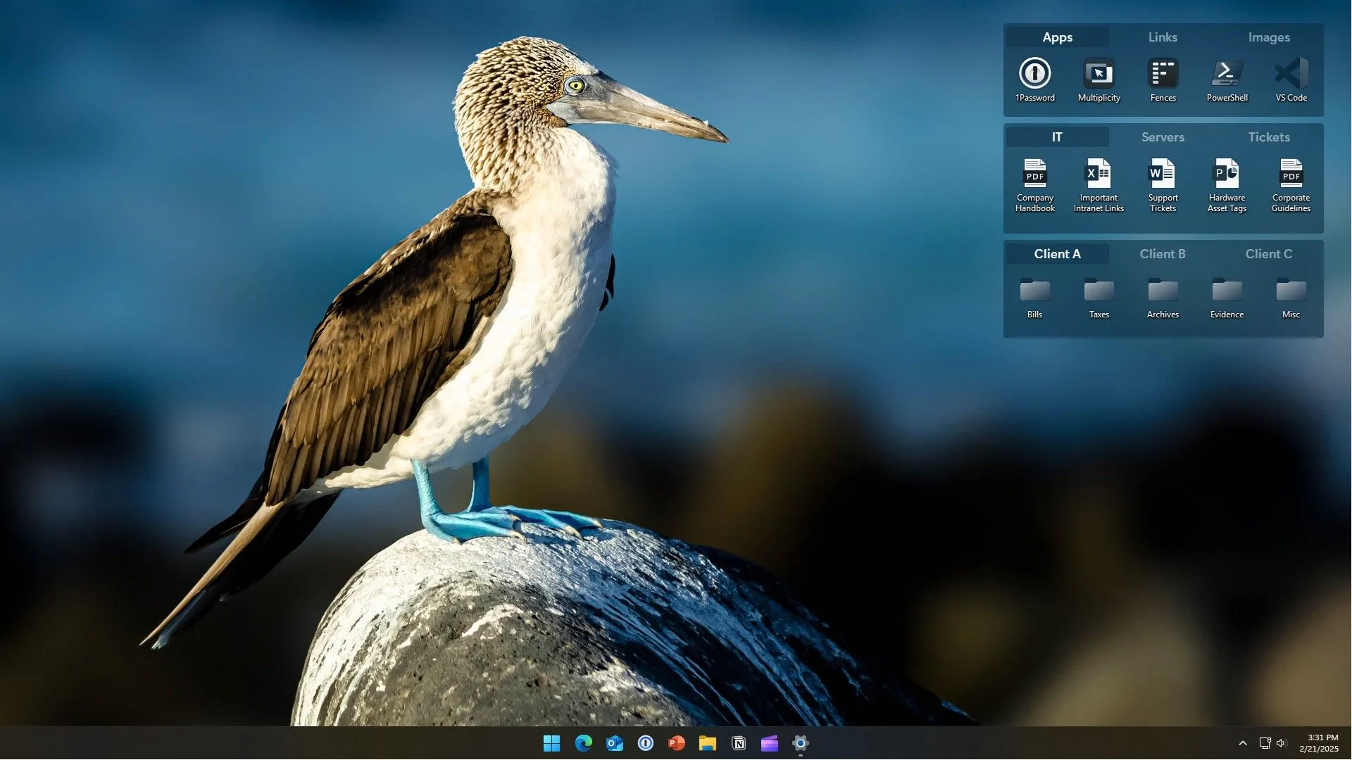 Giao diện Stardock Fences 6 trên Windows