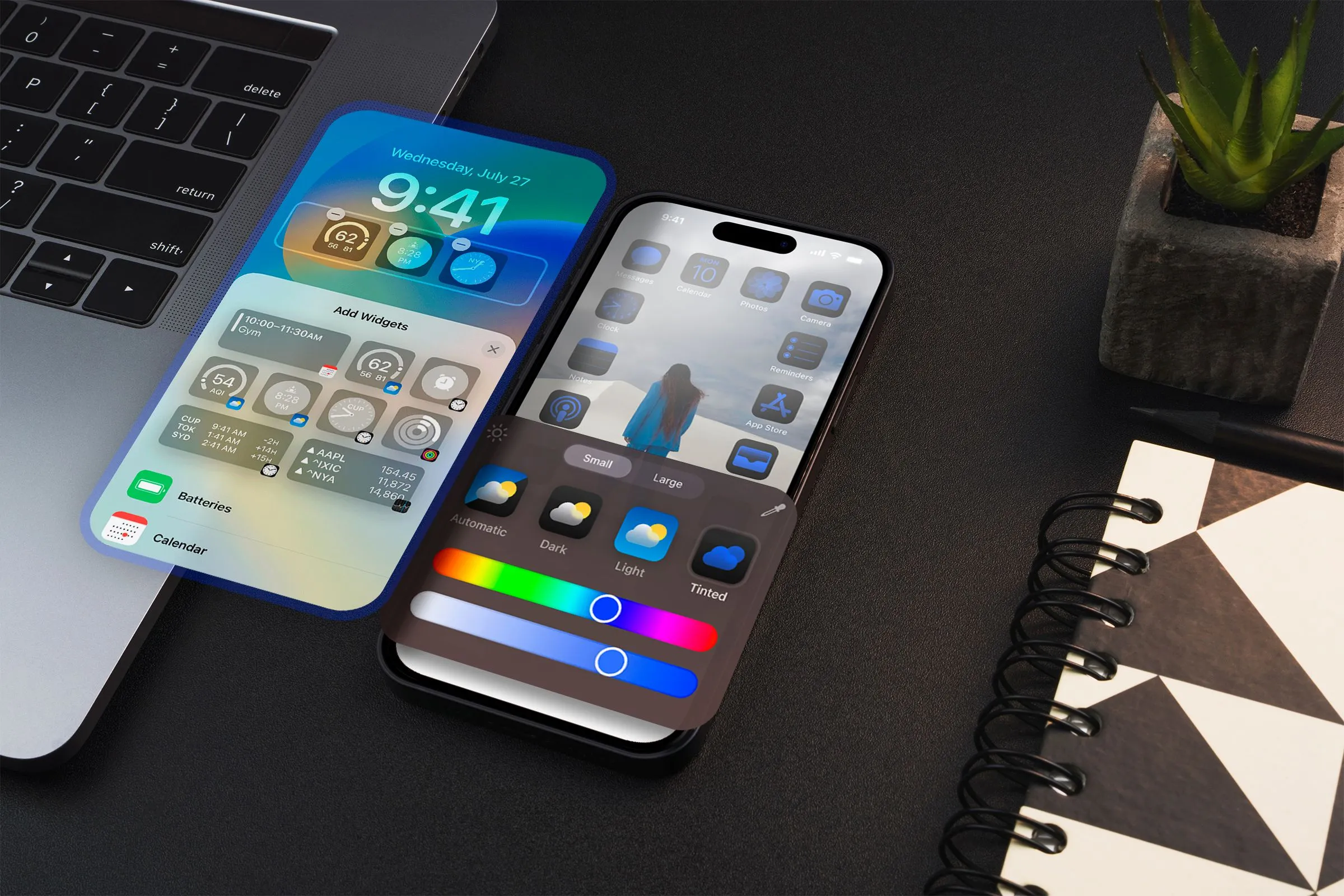 Giao diện tùy chỉnh màn hình chính trên iPhone với ít ứng dụng hơn, được thiết lập qua Focus Mode