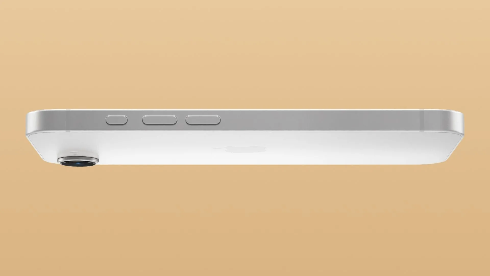 Góc nhìn cạnh trái của iPhone 16e, làm nổi bật cụm camera sau 48MP với khả năng chụp ảnh chất lượng