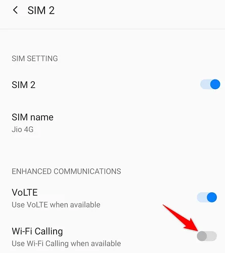 Hướng dẫn tắt Wi-Fi Calling trên điện thoại Android, cho phép người dùng kiểm soát