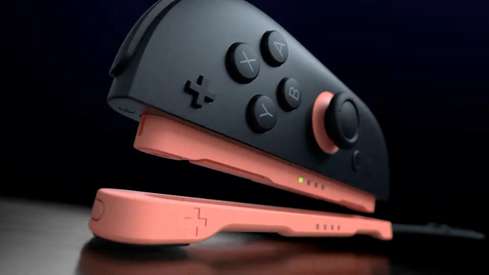Joy-Con Nintendo Switch 2 gắn vào dây đeo cổ tay ở chế độ chuột