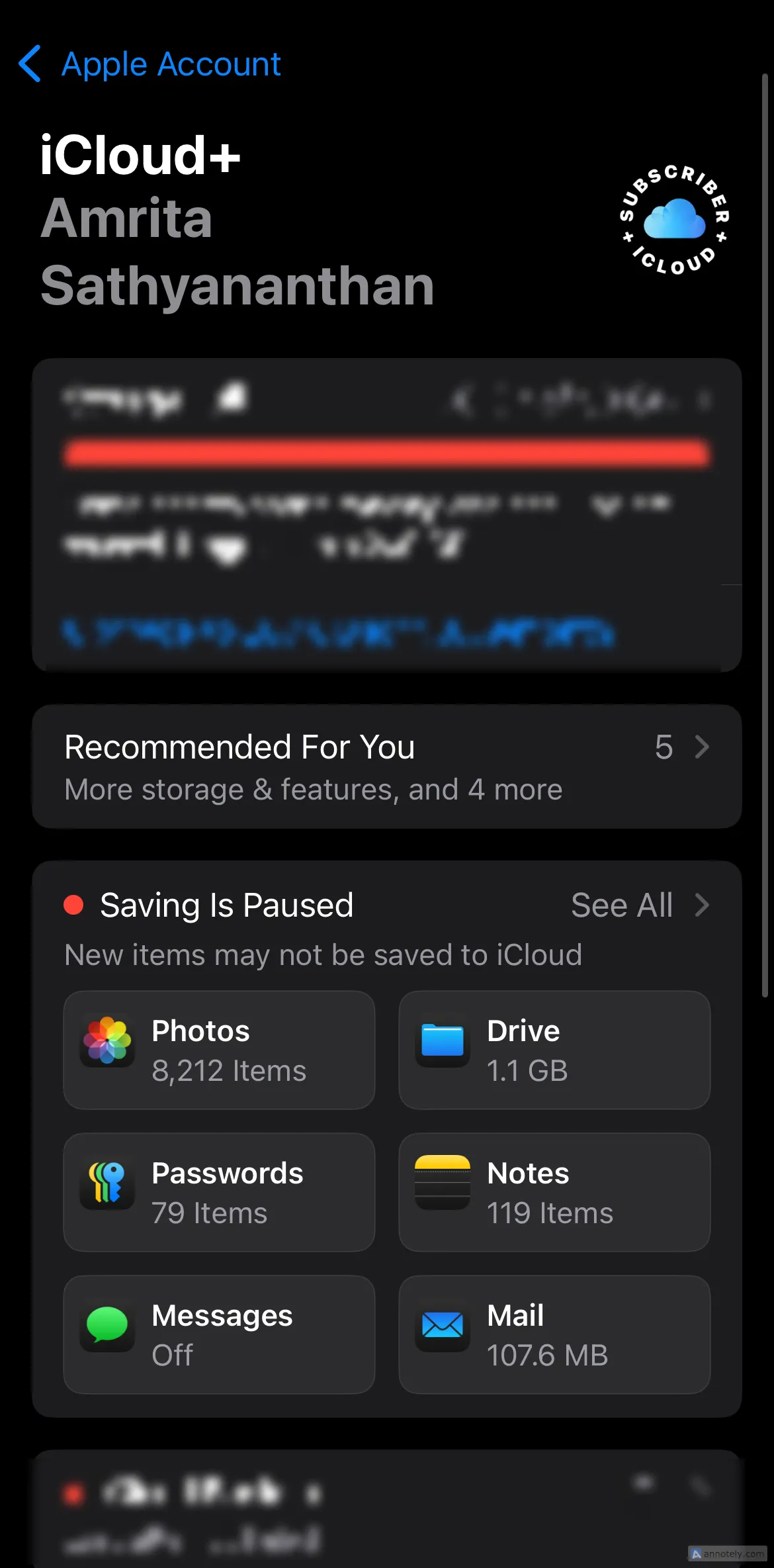 Kiểm tra dung lượng iCloud còn trống trên iPhone
