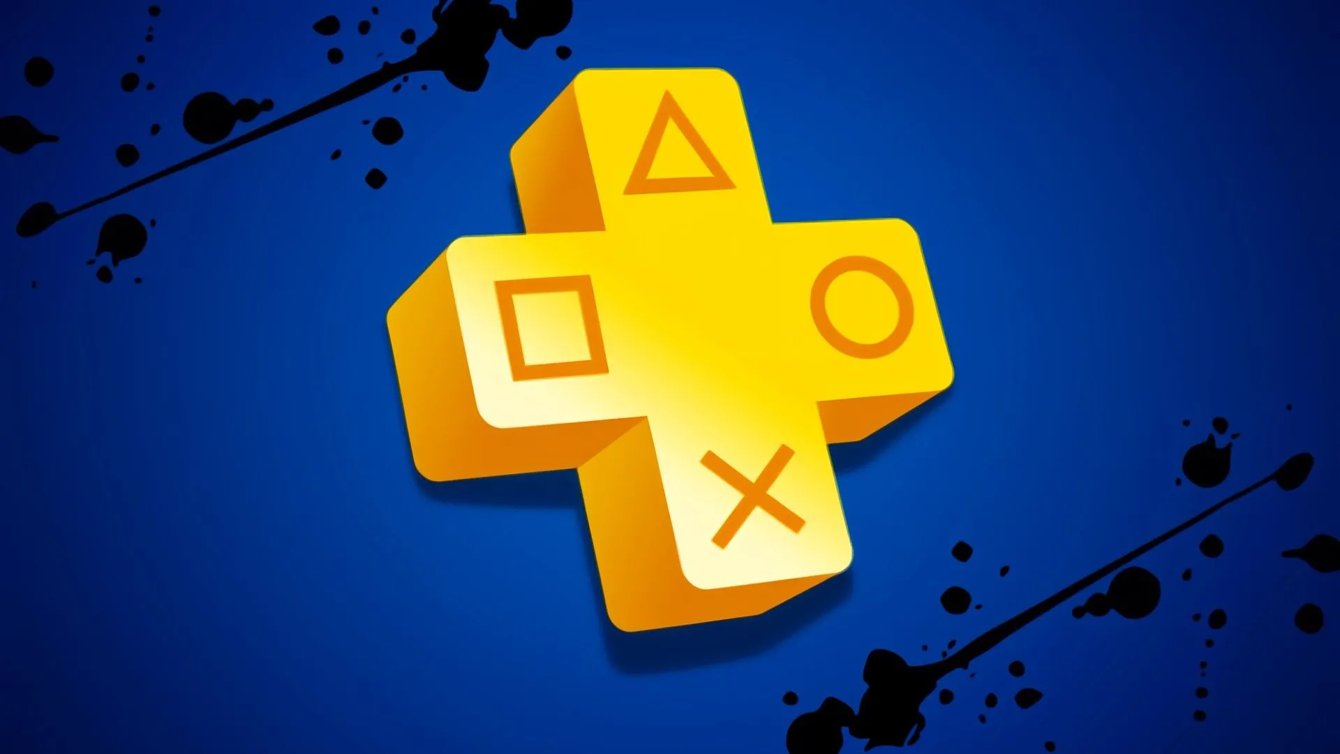 Logo dịch vụ PlayStation Plus trên nền xanh, thể hiện gói đăng ký của Sony.