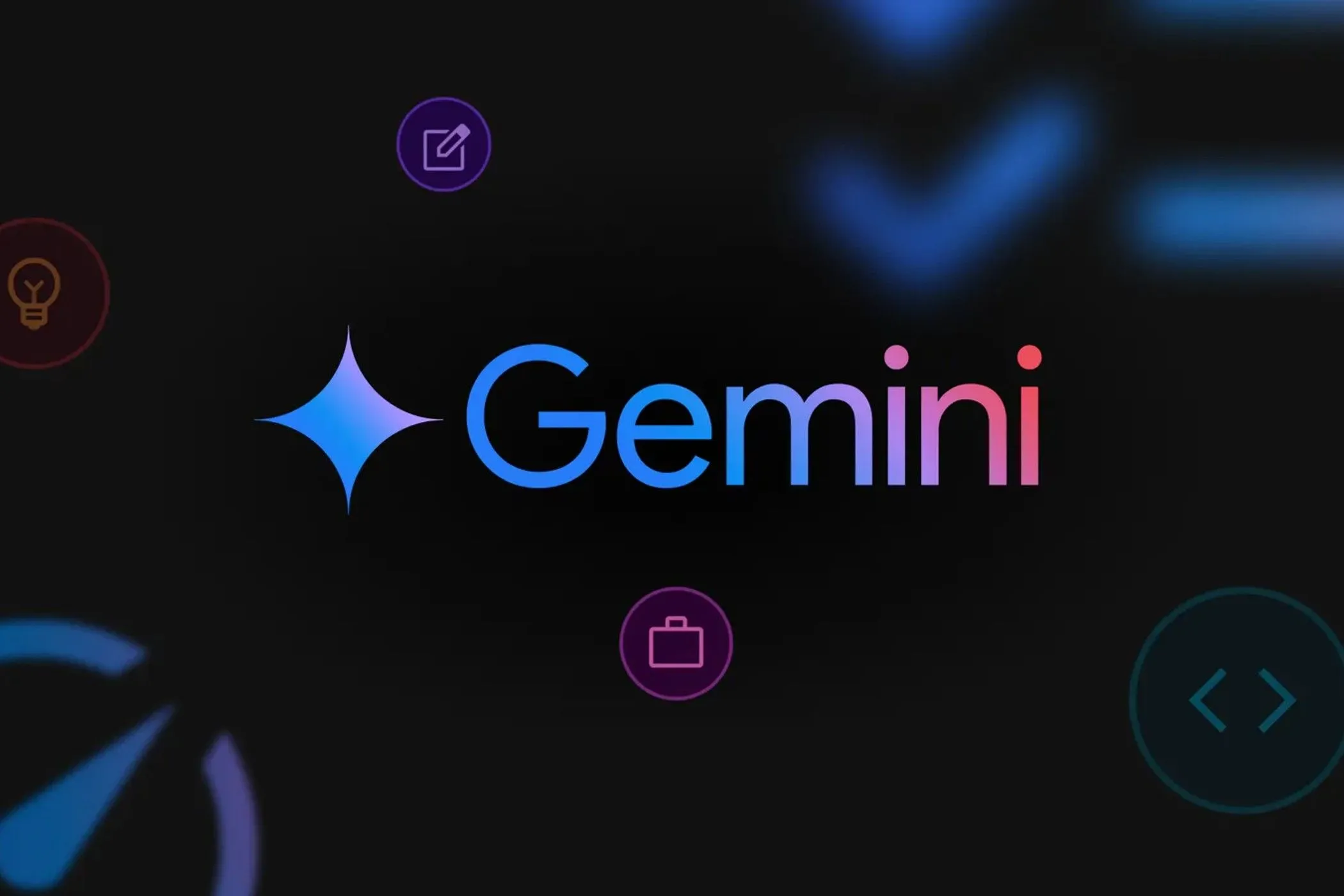 Logo Gemini Suite trên nền đen, biểu tượng của trí tuệ nhân tạo Google