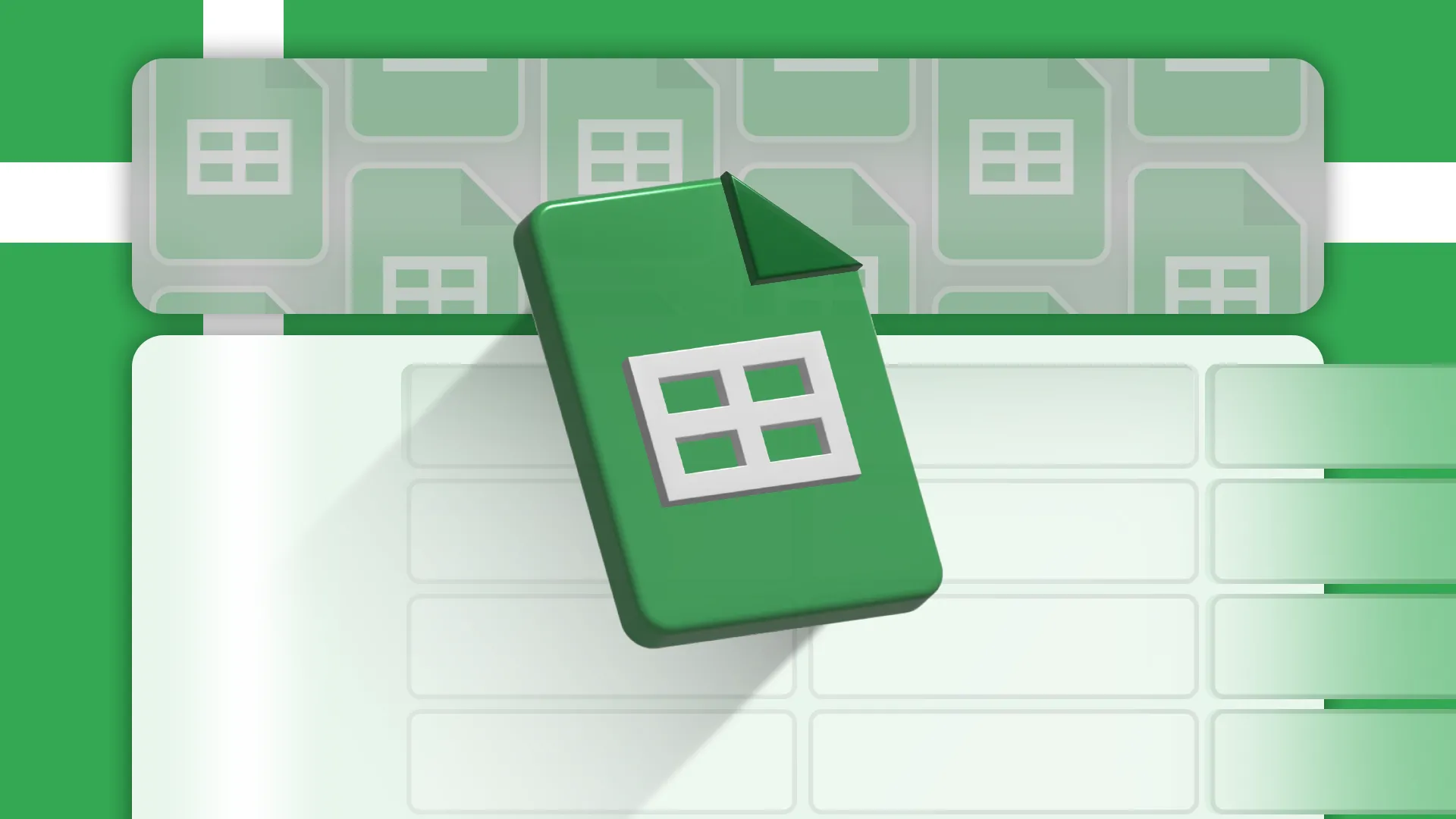 Logo Google Sheets nổi bật trên giao diện bảng tính điện tử