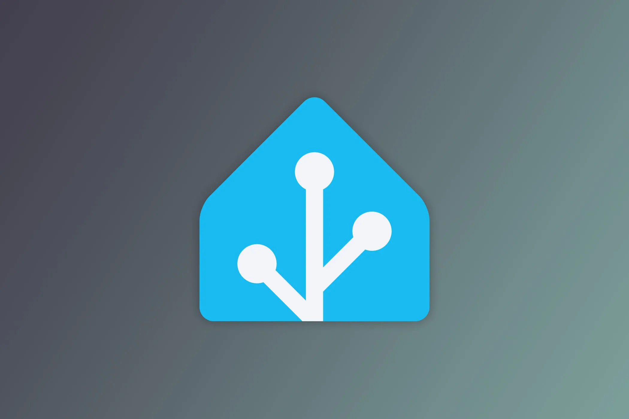 Logo Home Assistant, biểu trưng cho hệ thống nhà thông minh mã nguồn mở