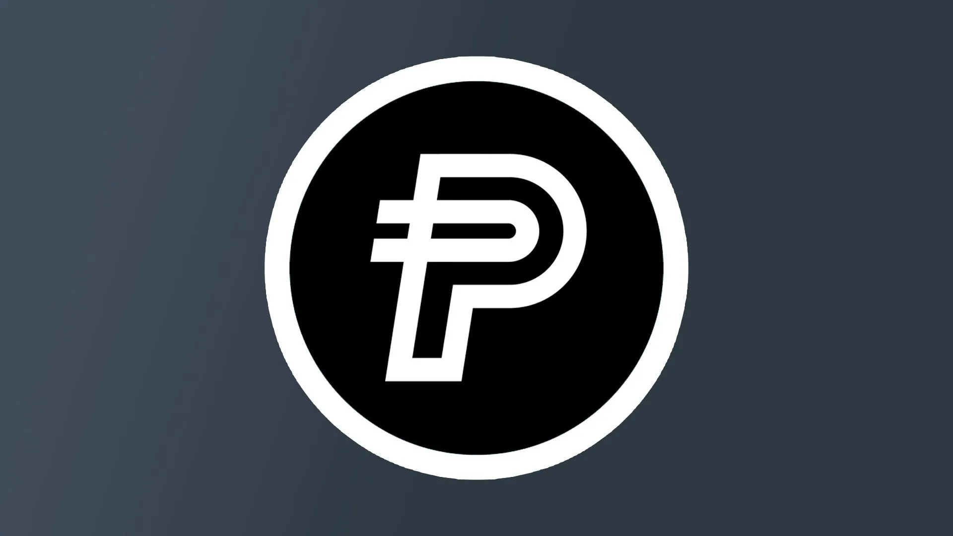 Logo tiền điện tử PayPal USD (PYUSD) trên màn hình điện thoại