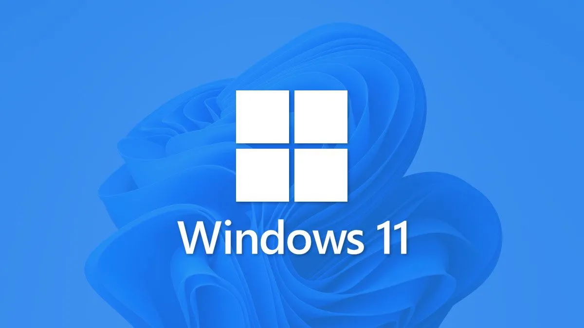 Logo Windows 11 và màn hình nền, gợi nhắc về trải nghiệm cuộn và thanh tiến trình trên các hệ điều hành hiện đại.