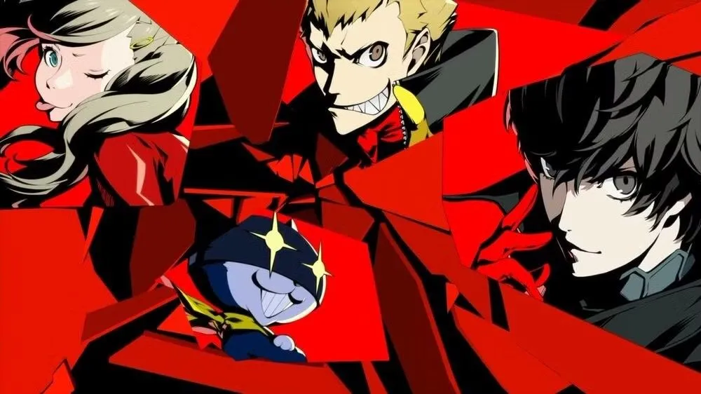 Màn hình &quot;All-Out Attack&quot; đầy kịch tính trong Persona 5, cho thấy yếu tố chiến đấu nhanh và phong cách đặc trưng của JRPG theo lượt.