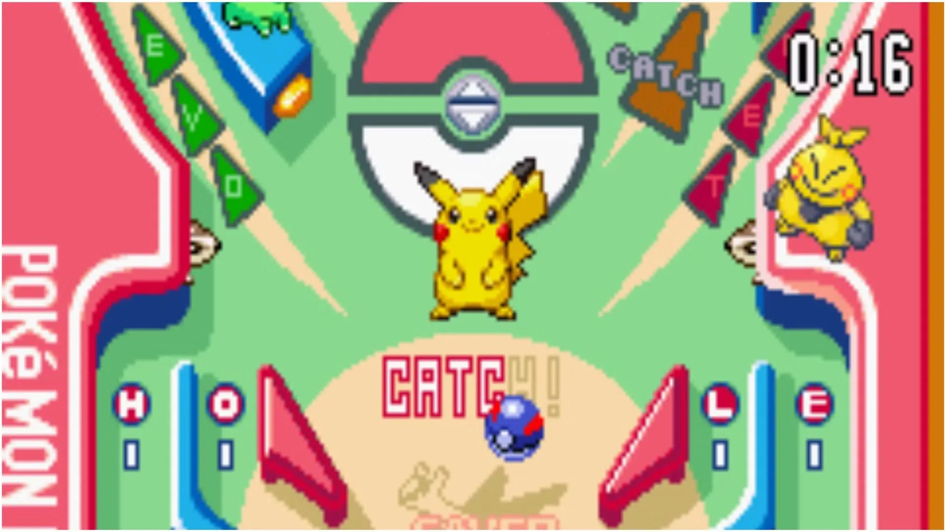 Màn hình chơi game Pokémon Pinball phiên bản gốc