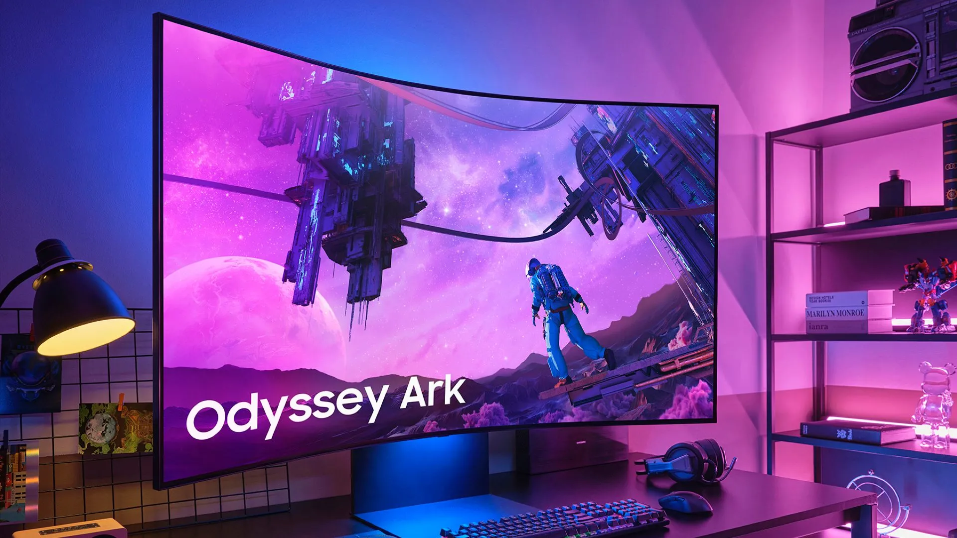 Màn hình chơi game Samsung Odyssey Ark cong khổng lồ