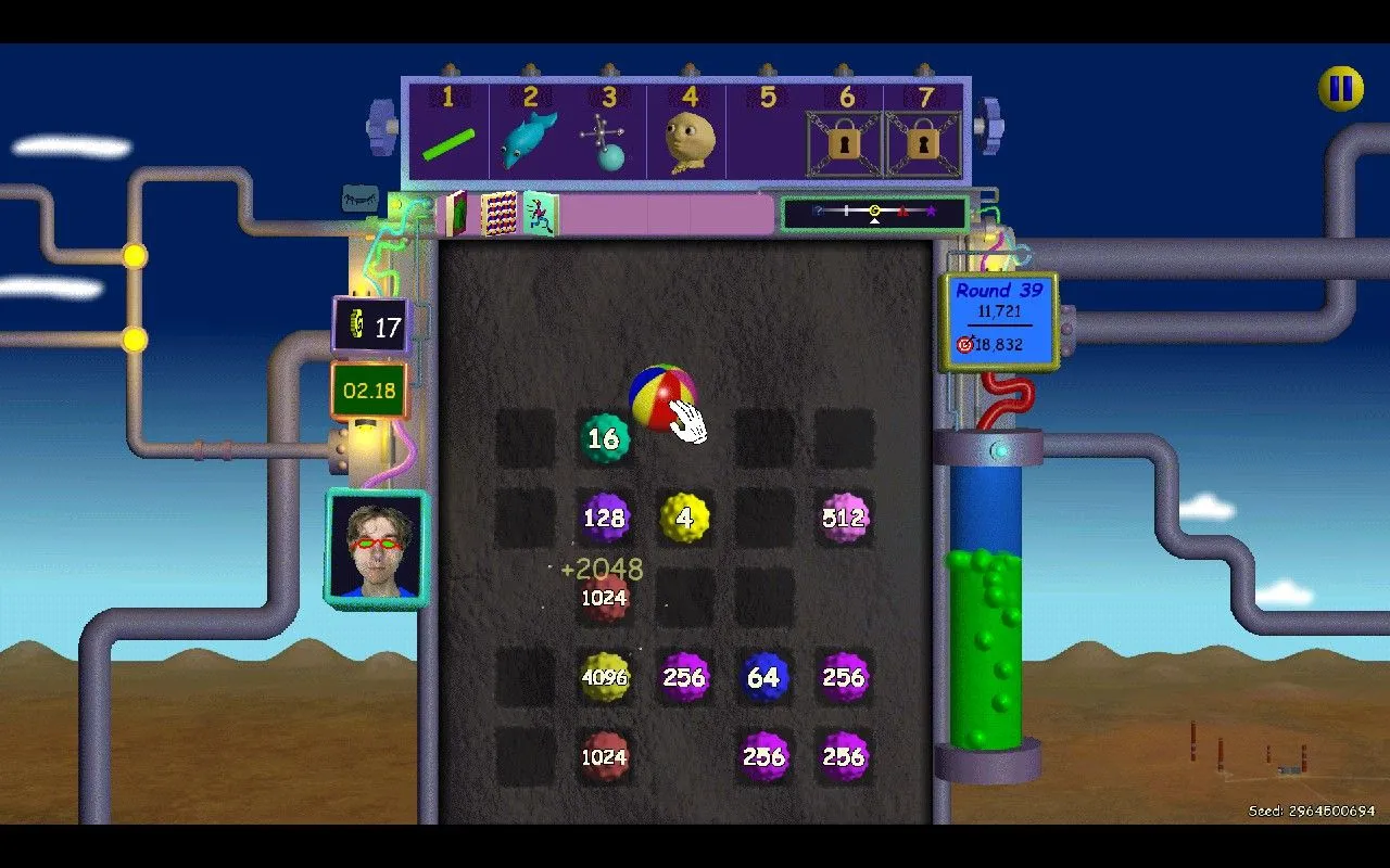 Màn hình game Nubby's Number Factory hiển thị điểm số cao kỷ lục ở Vòng 39, thể hiện lối chơi &quot;numbers go up&quot; gây nghiện