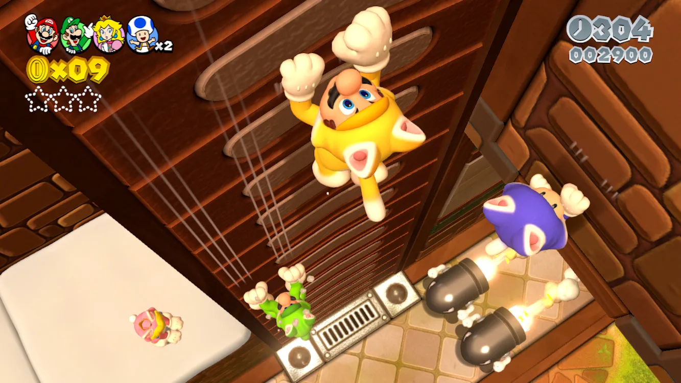 Mario hóa mèo đầy ngộ nghĩnh trong Super Mario 3D World trên Wii U