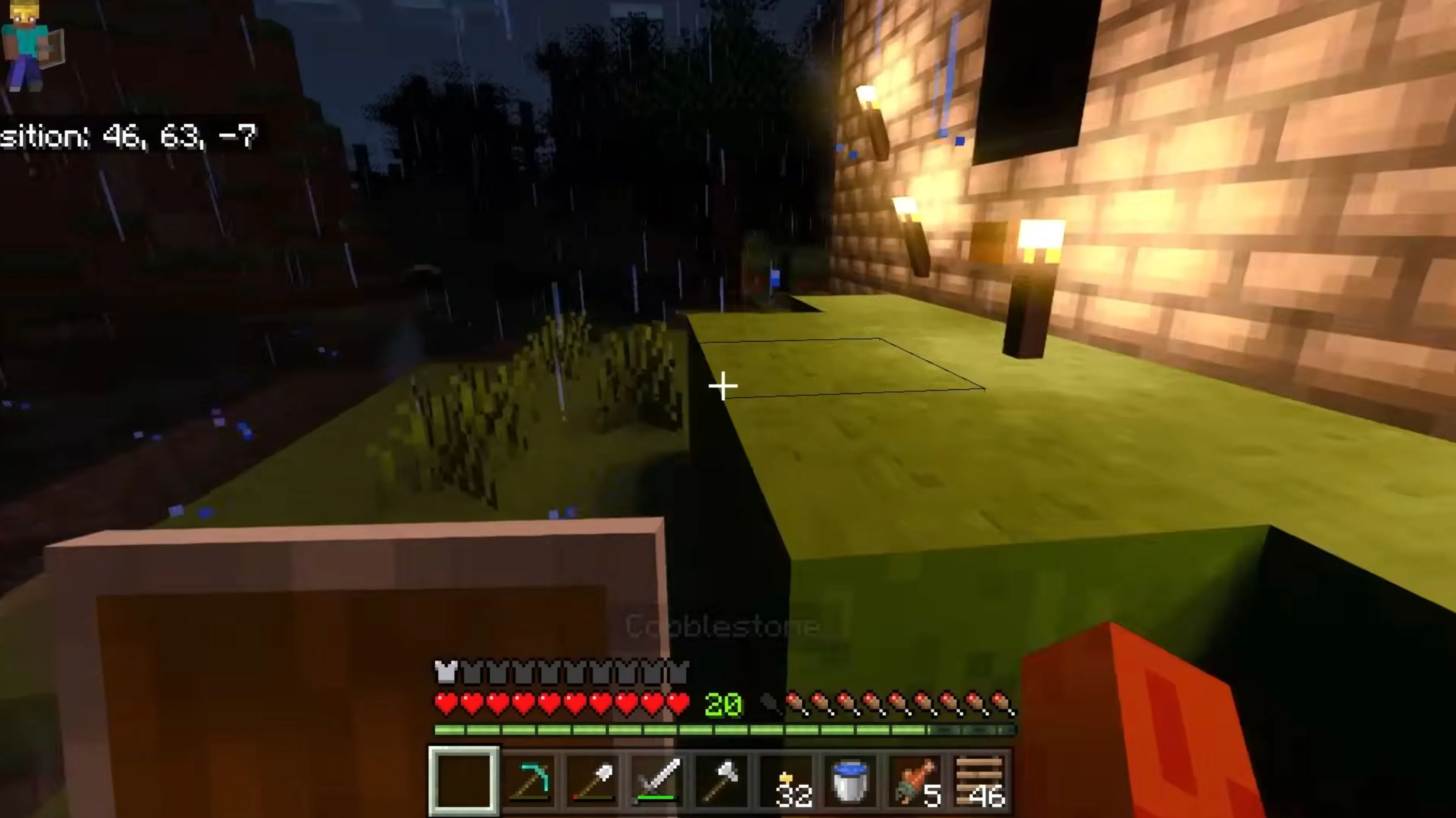 Một công trình kiến trúc phức tạp do người chơi xây dựng trong thế giới Minecraft