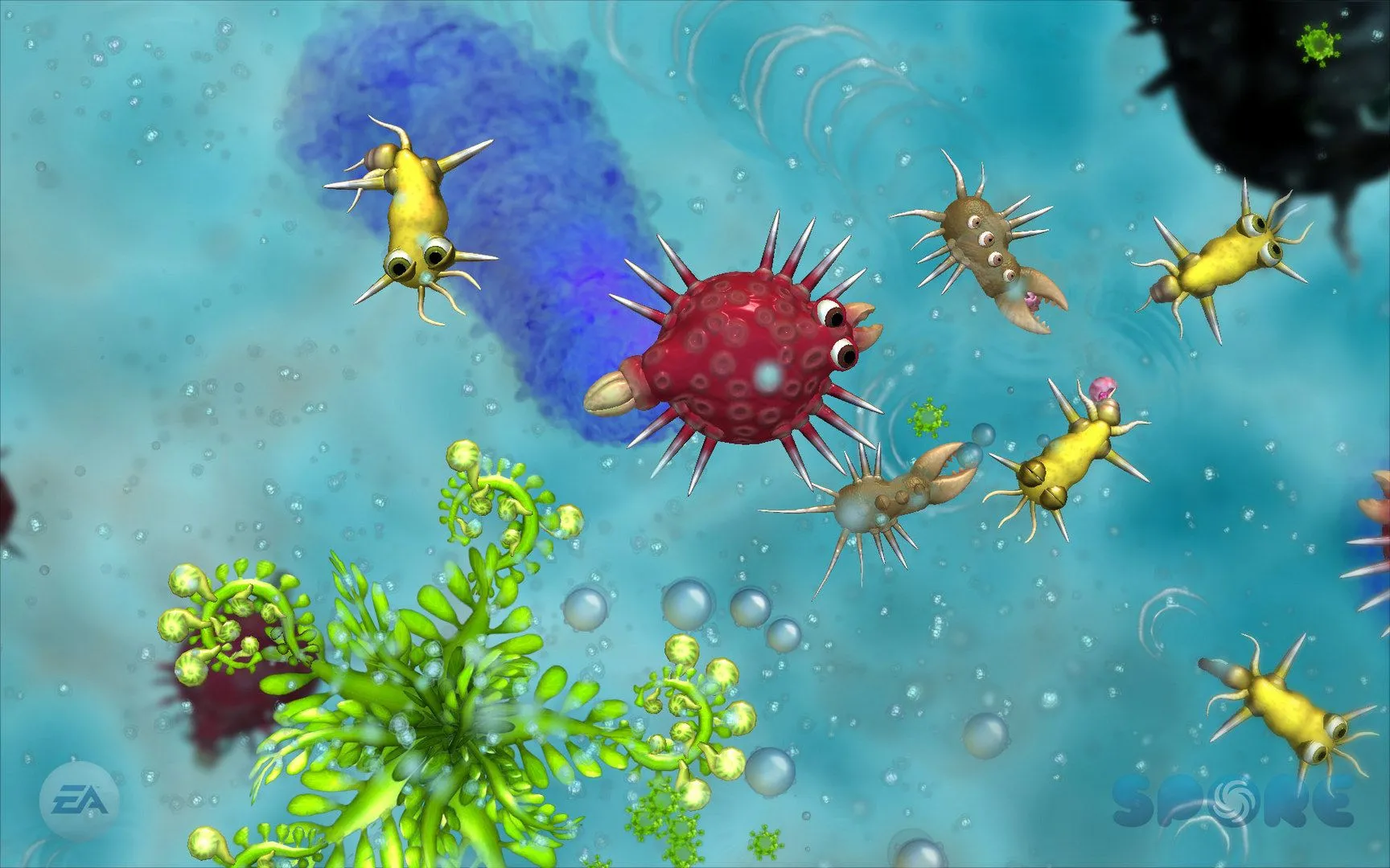 Một sinh vật kỳ lạ, tùy biến với nhiều chi và bộ phận khác nhau trong game Spore