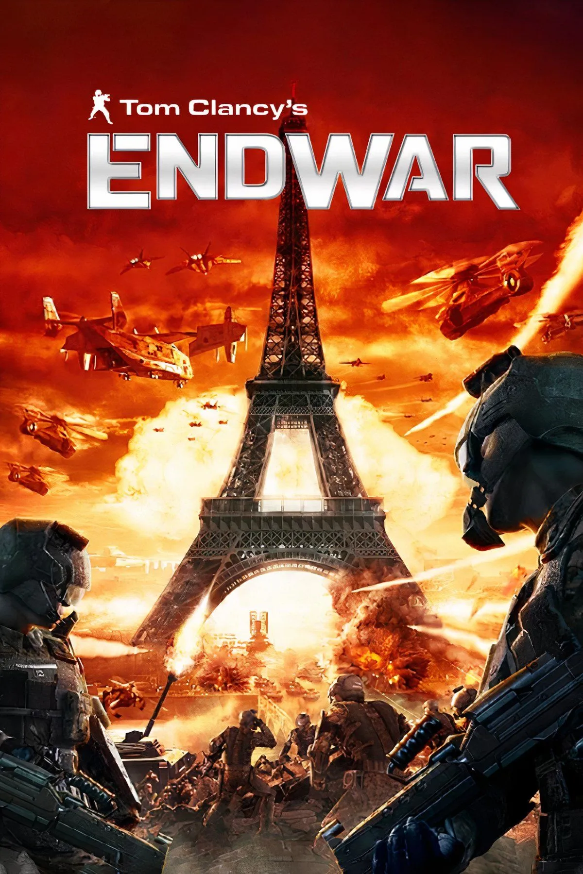Người chơi sử dụng tai nghe để ra lệnh bằng giọng nói trong game chiến thuật Tom Clancy's EndWar trên Xbox 360