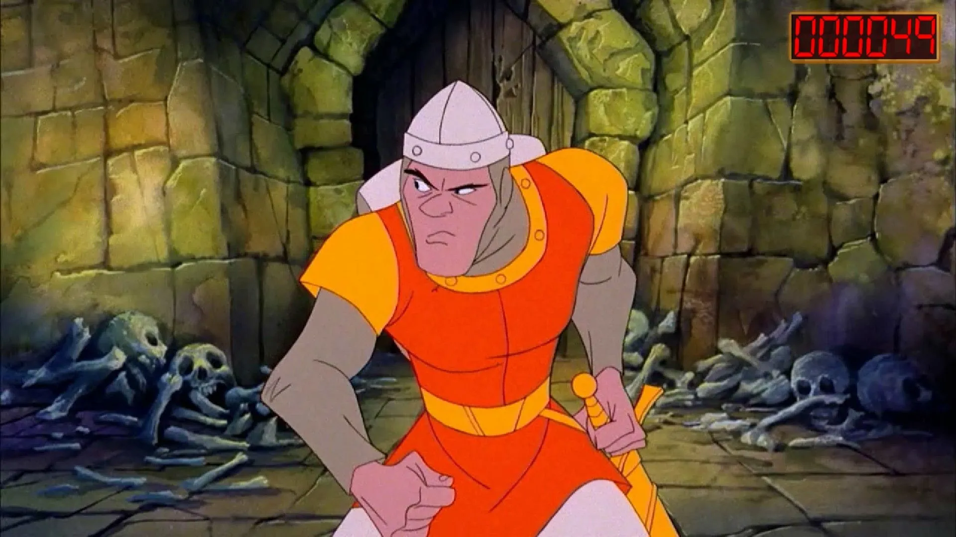 Nhân vật Dirk the Daring trong Dragon's Lair, đại diện cho game điện ảnh tương tác FMV