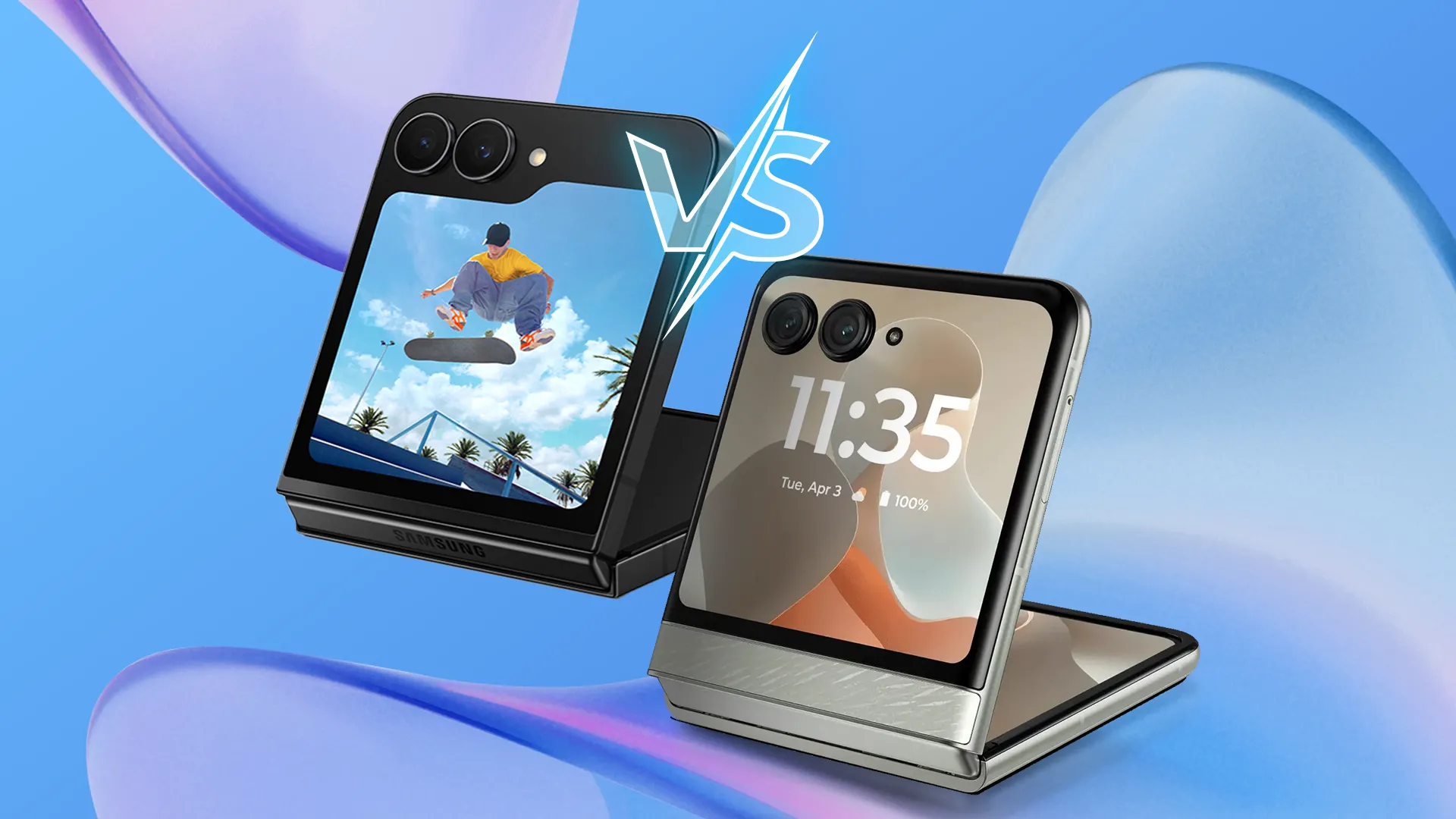 So sánh song song Samsung Galaxy Z Flip 7 FE và Motorola Razr, hai mẫu điện thoại gập tầm trung