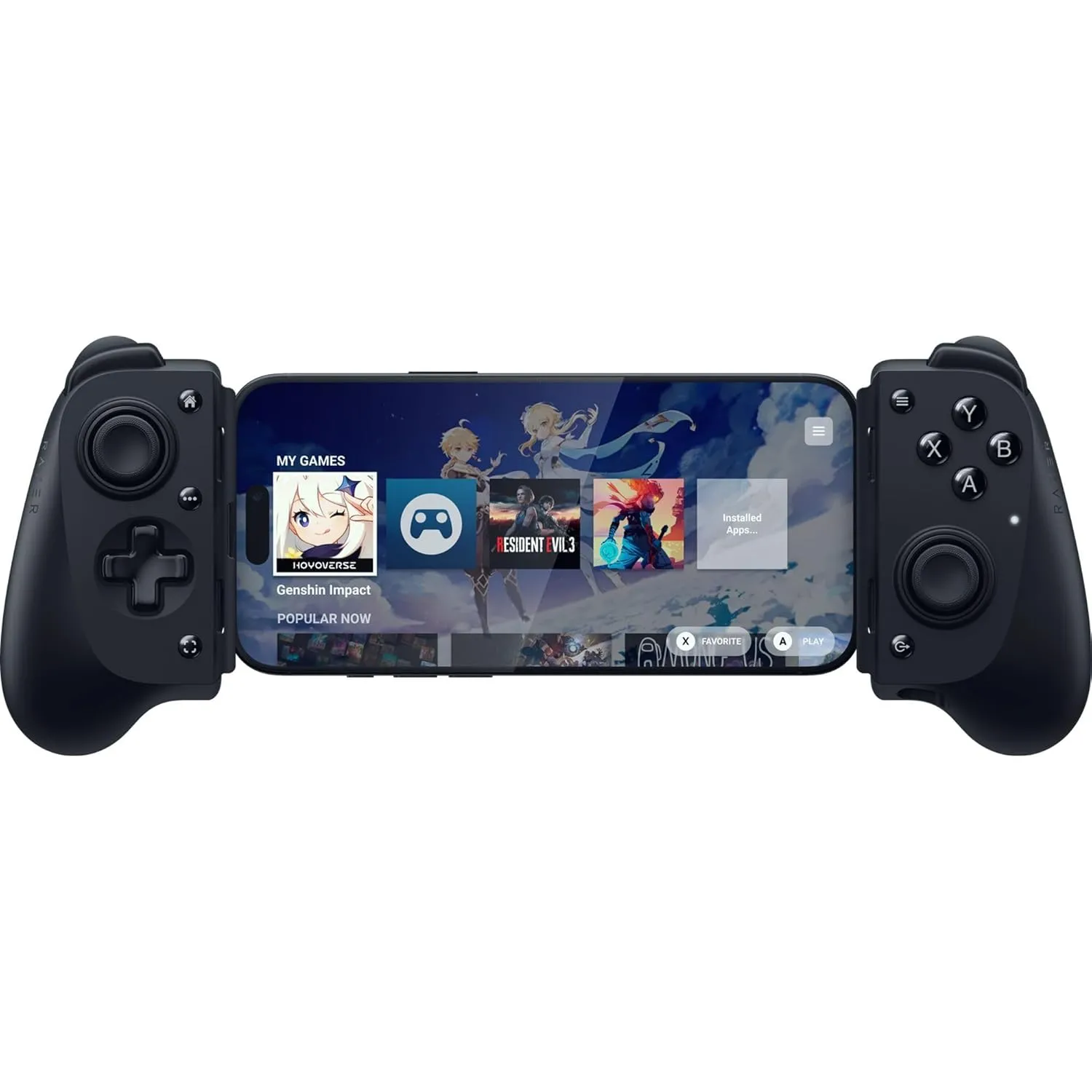 Tay cầm chơi game di động Razer Kishi V3 với thiết kế ôm sát điện thoại