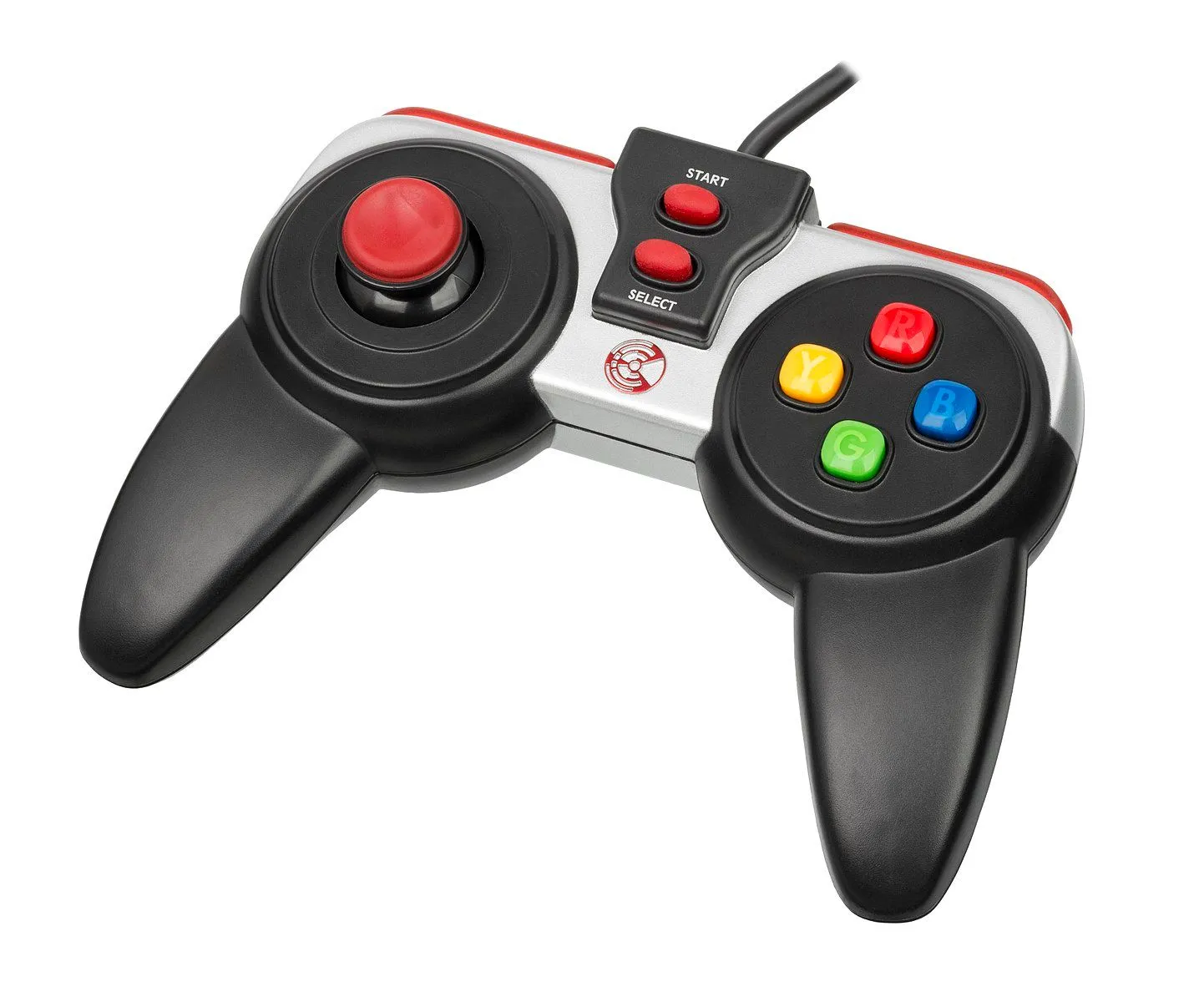 Tay cầm Mattel HyperScan với thiết kế nhựa rẻ tiền và cần analog kém chất lượng.
