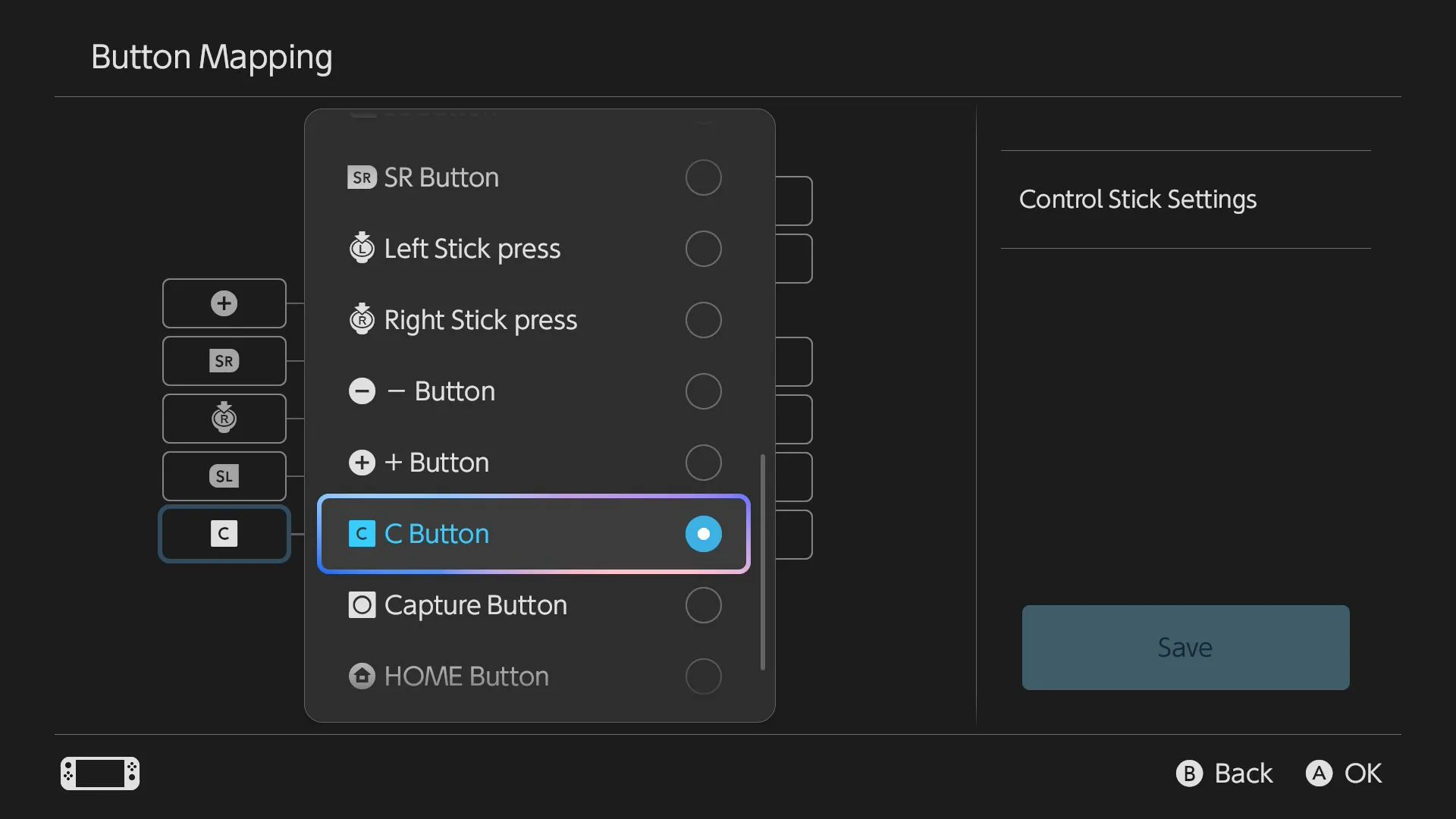 Tùy chỉnh lại chức năng của nút C trên tay cầm Joy-Con của Nintendo Switch 2 thông qua cài đặt