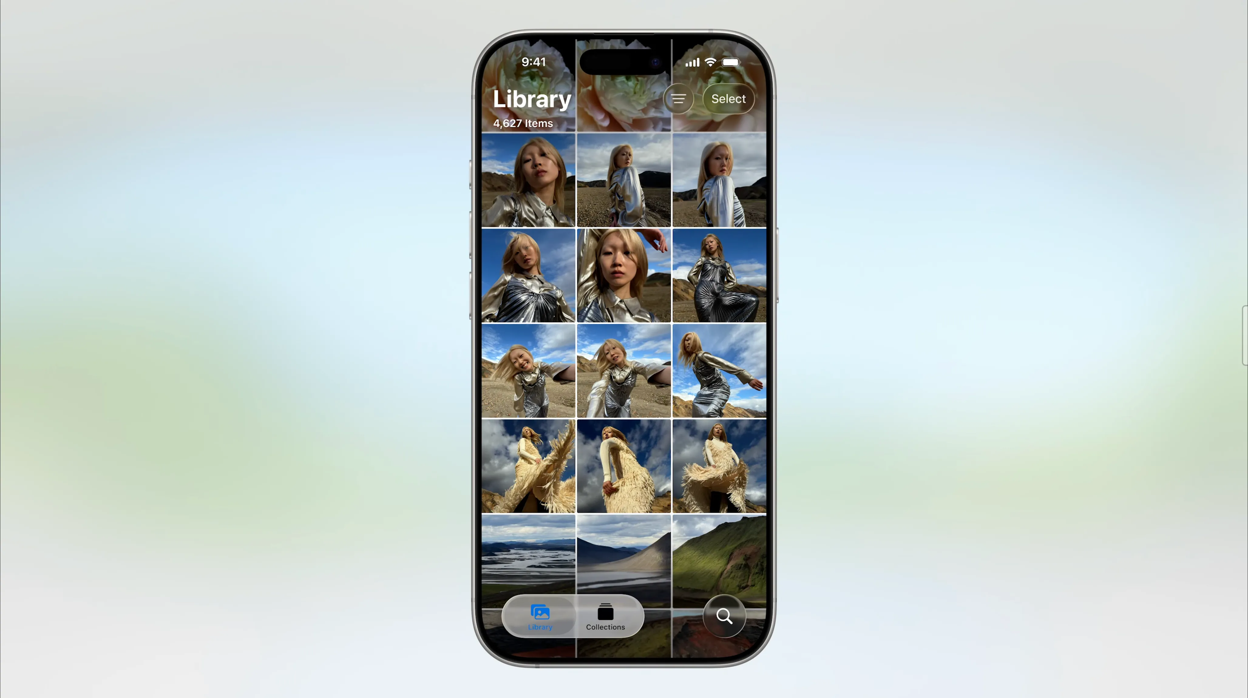 Ứng dụng Ảnh iOS 26 với giao diện tab được khôi phục cho Thư viện và Bộ sưu tập