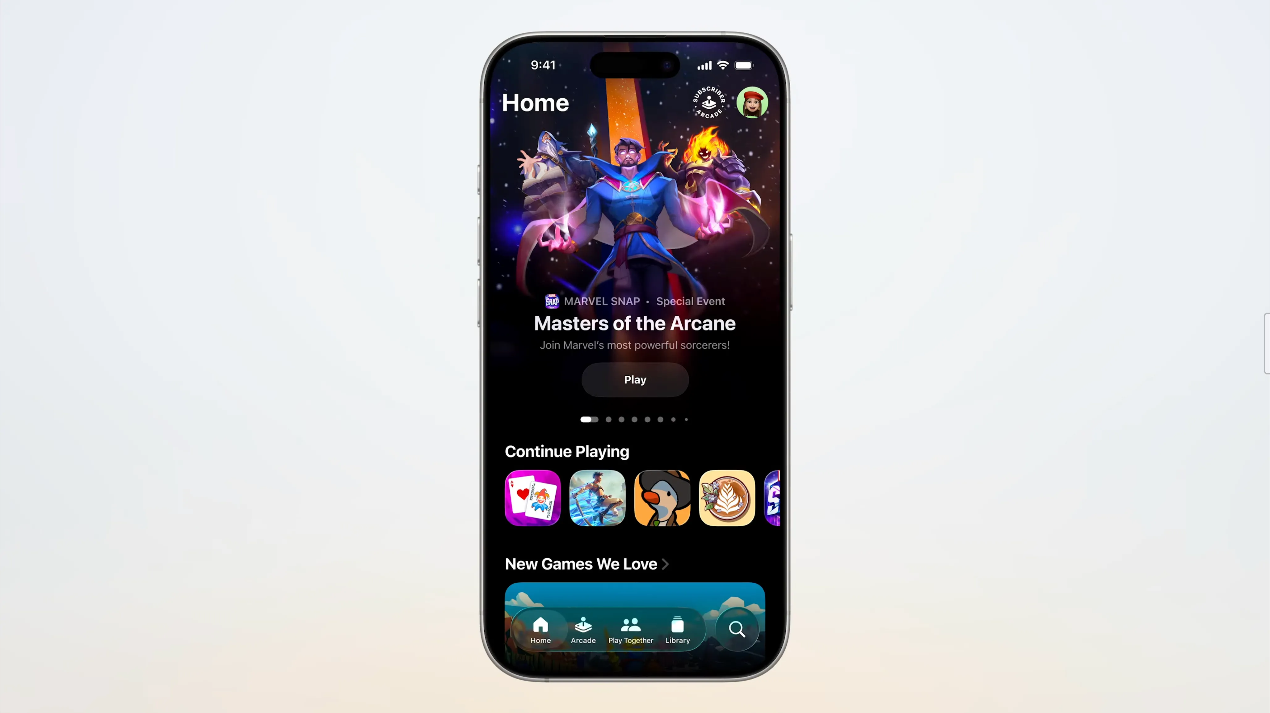 Ứng dụng Trò chơi (Games) mới trên iOS 26 giúp khám phá và quản lý game