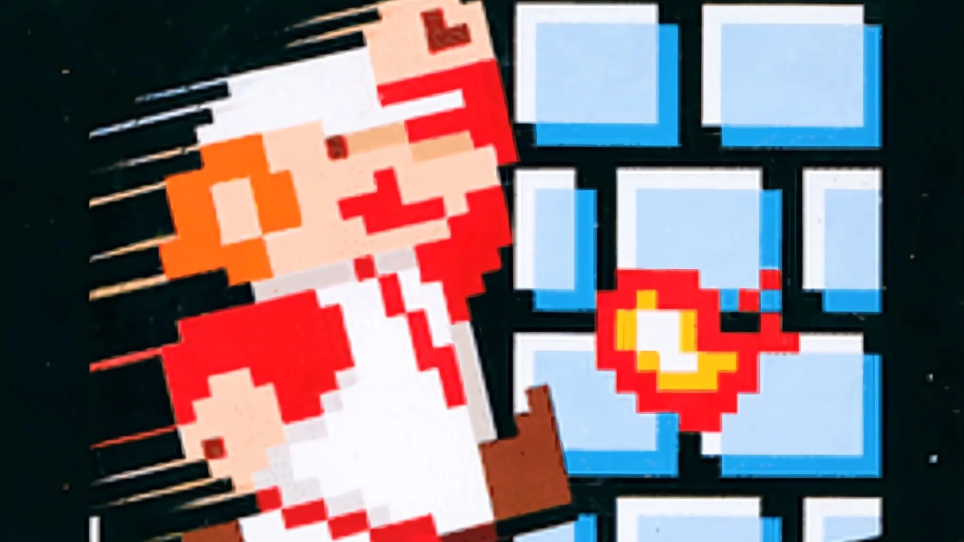 Vỏ hộp game Super Mario Bros. gốc hiển thị Mario đang nhảy về phía bên phải