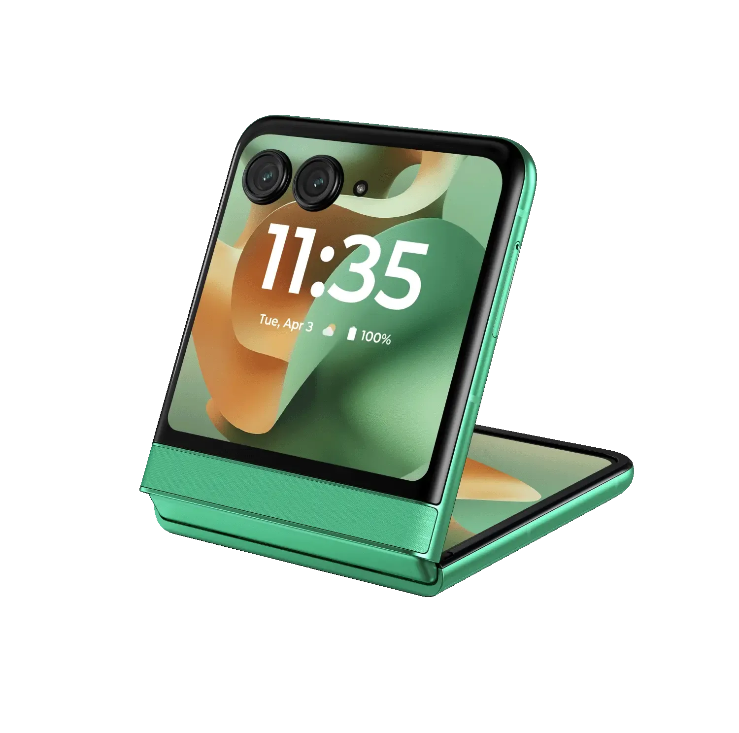 Điện thoại gập Moto Razr 2025, một lựa chọn điện thoại màn hình nhỏ giúp giảm phân tâm khi viết.