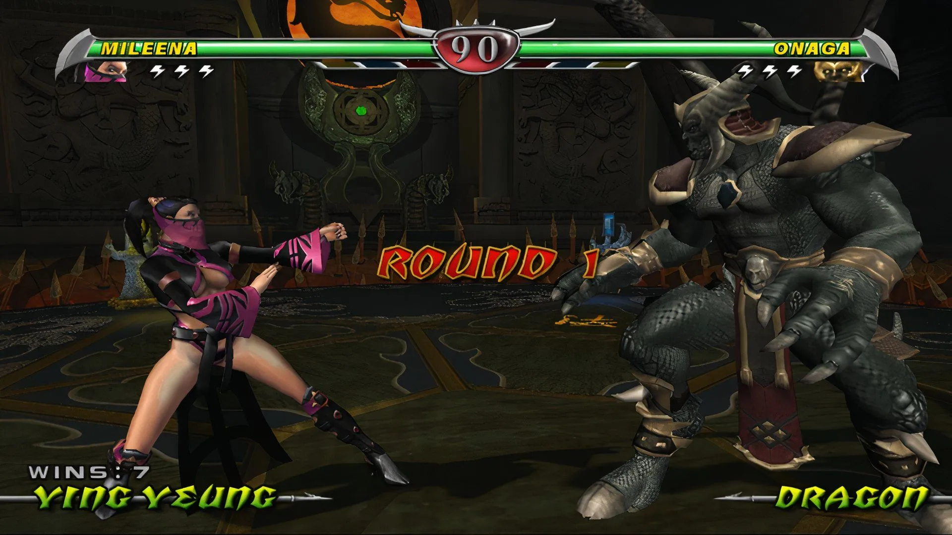Game Mortal Kombat đang chạy trên trình giả lập PCSX2 trên máy Mac