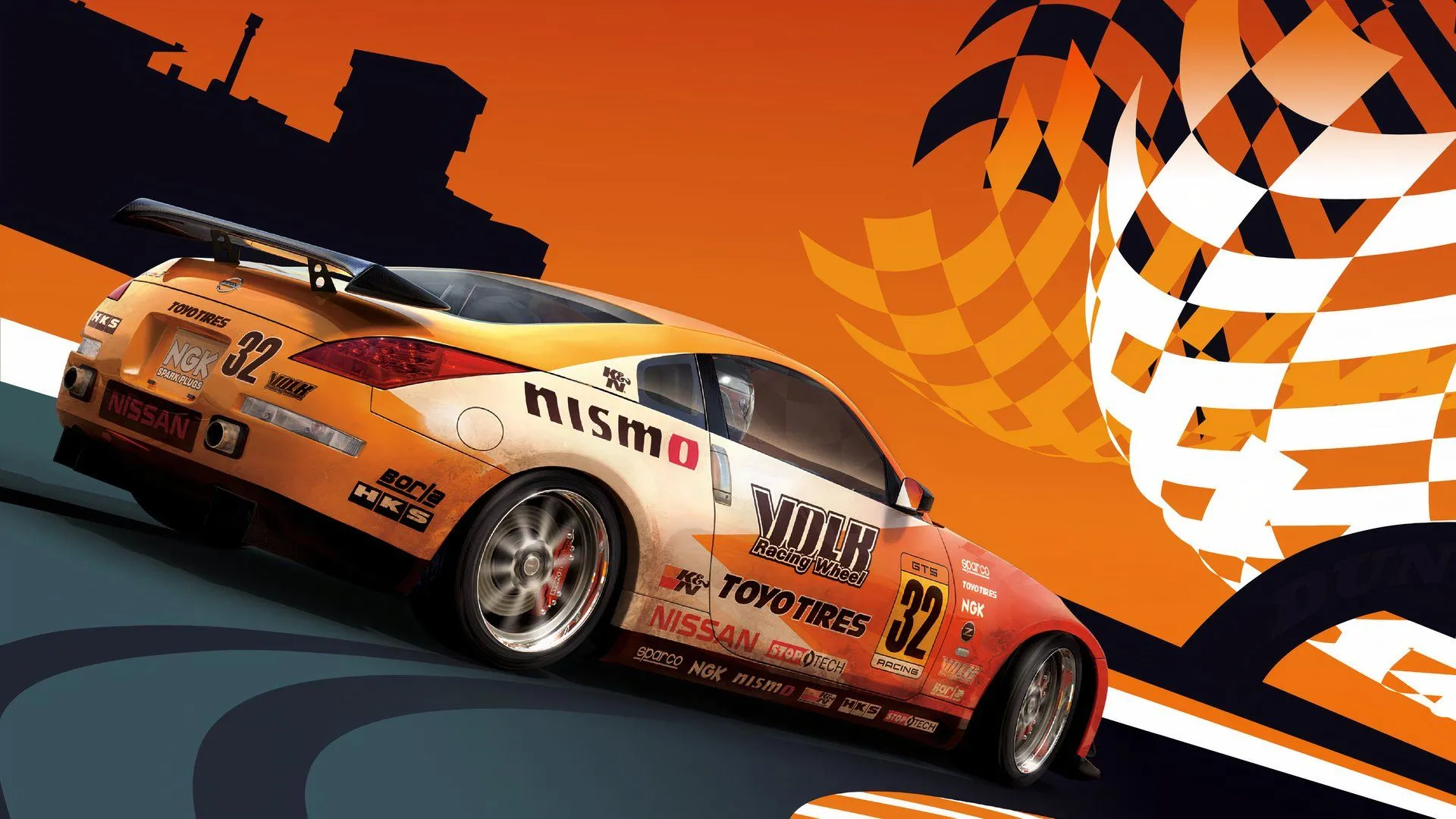 Giao diện chơi Forza Motorsport 2 hiển thị xe đua và đường đua