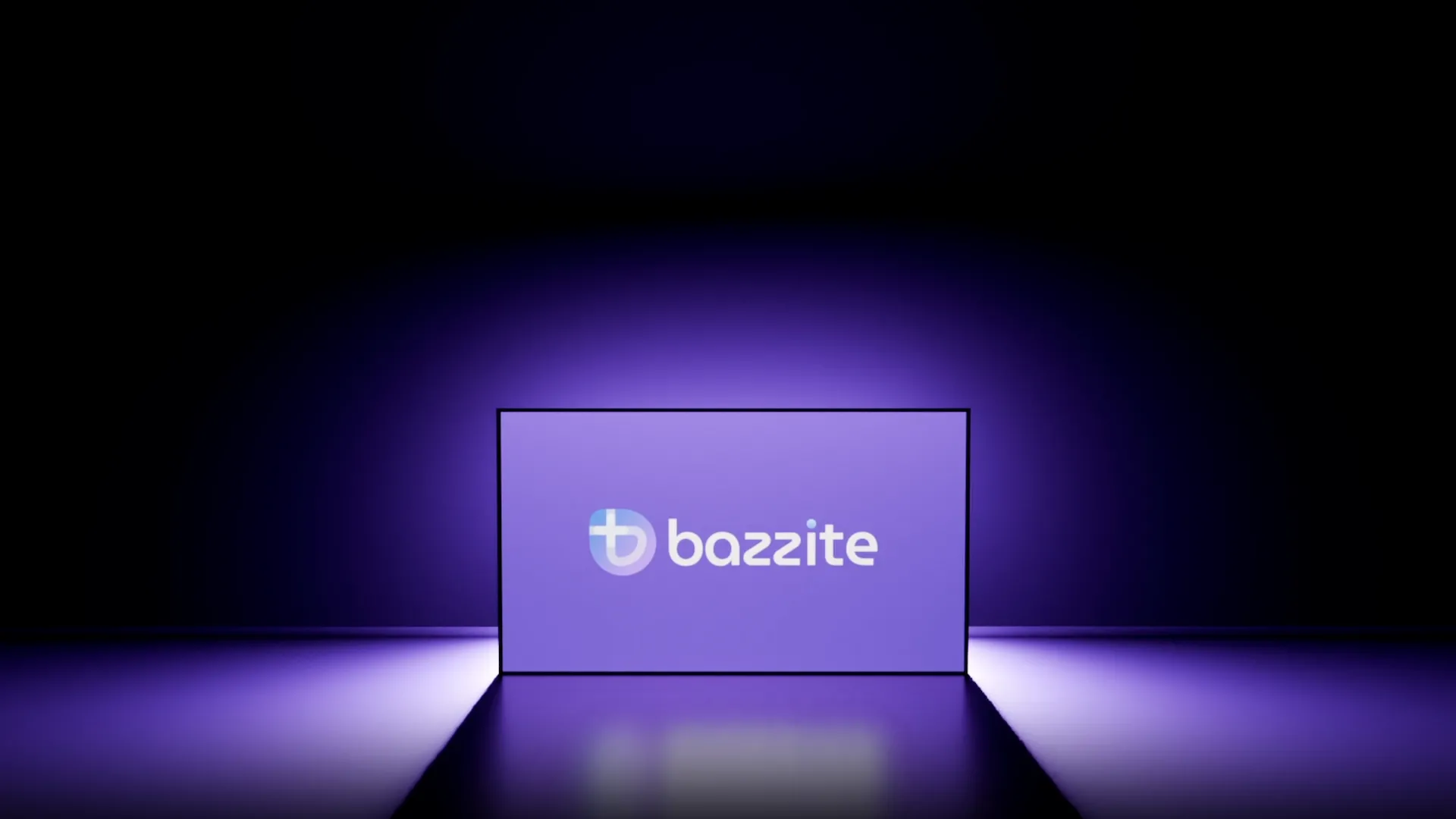 Logo hệ điều hành Bazzite OS hiển thị trên màn hình máy tính
