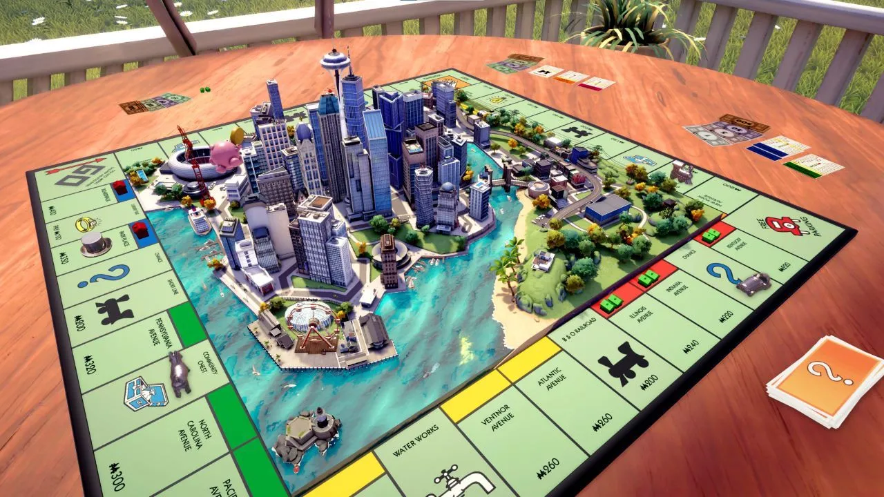 Phiên bản Monopoly digital trên máy chơi game Nintendo Switch, mang lại trải nghiệm tiện lợi.