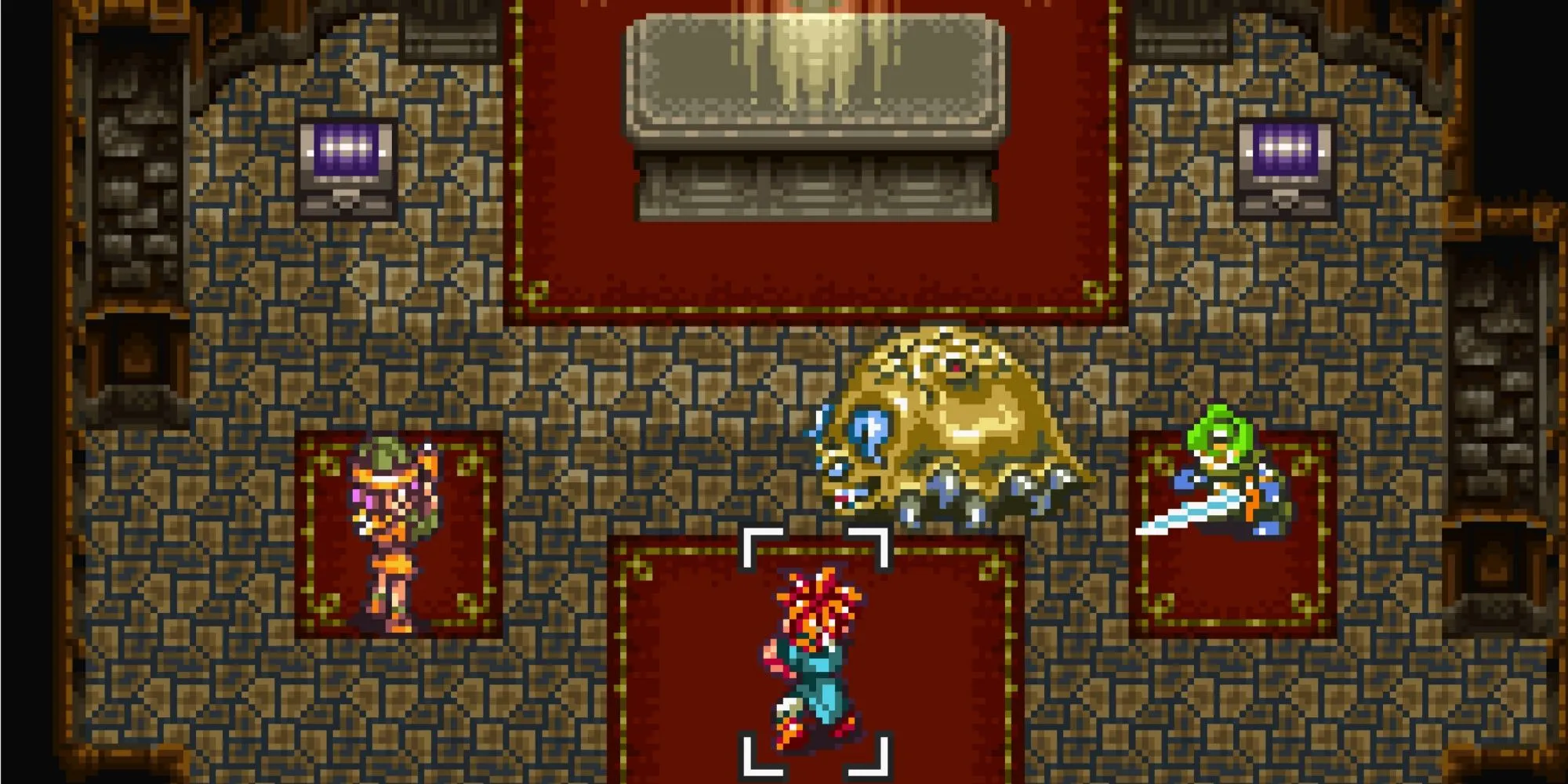 Trận đấu với trùm trong game JRPG kinh điển Chrono Trigger