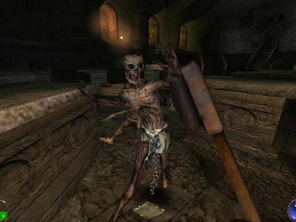 Ảnh chụp màn hình chính thức của Arx Fatalis trên Steam, minh họa gameplay nhập vai trong hầm ngục