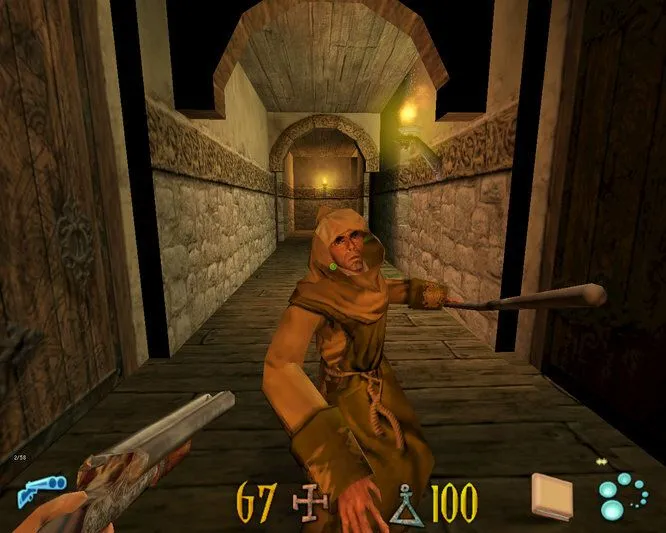 Ảnh chụp màn hình chính thức của Clive Barker's Undying từ GOG, cho thấy cảnh game kinh dị góc nhìn thứ nhất