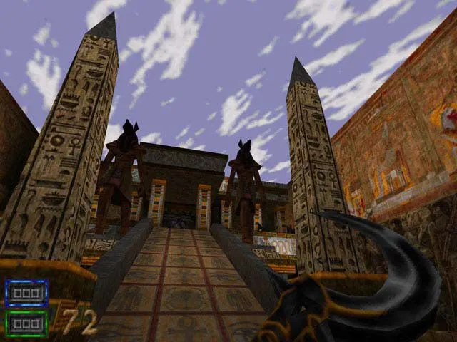 Ảnh chụp màn hình chính thức của Hexen II trên Steam, thể hiện đồ họa FPS cổ điển