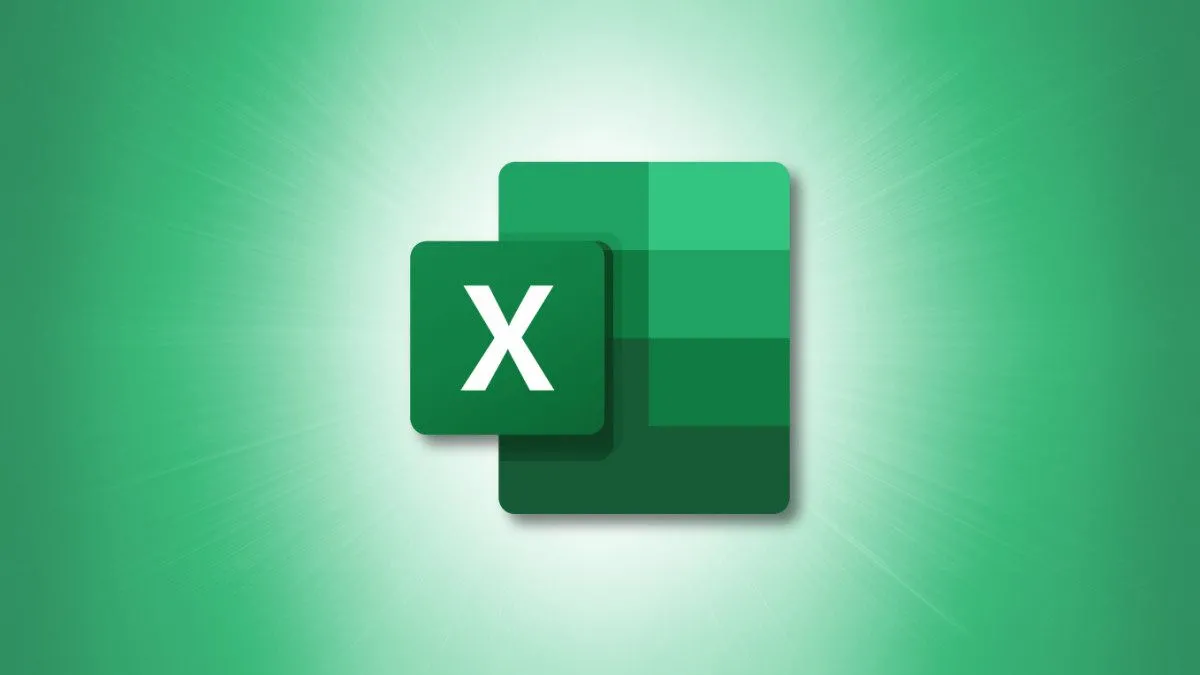 Biểu tượng Microsoft Excel trên nền xanh lá, đại diện cho phần mềm bảng tính mạnh mẽ và đa năng.