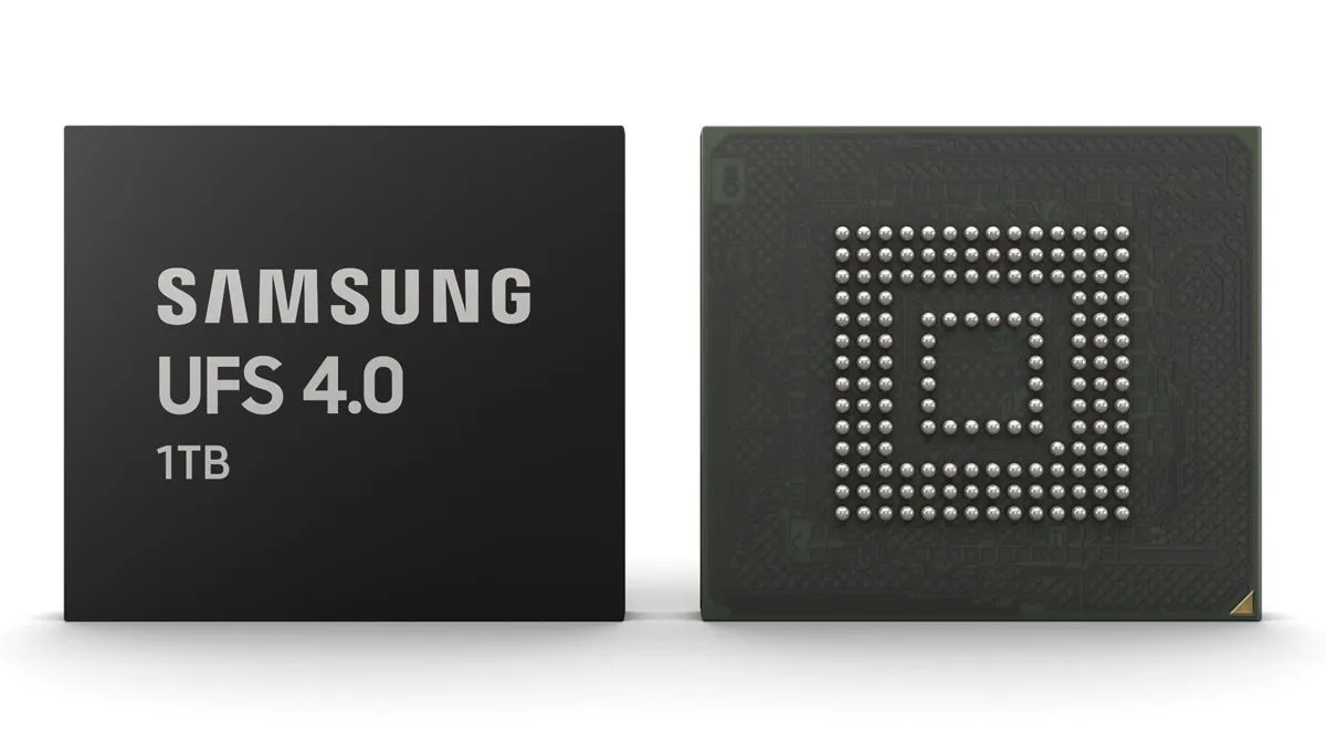 Chip bộ nhớ UFS 4.0, công nghệ lưu trữ dữ liệu tốc độ cao cho smartphone.