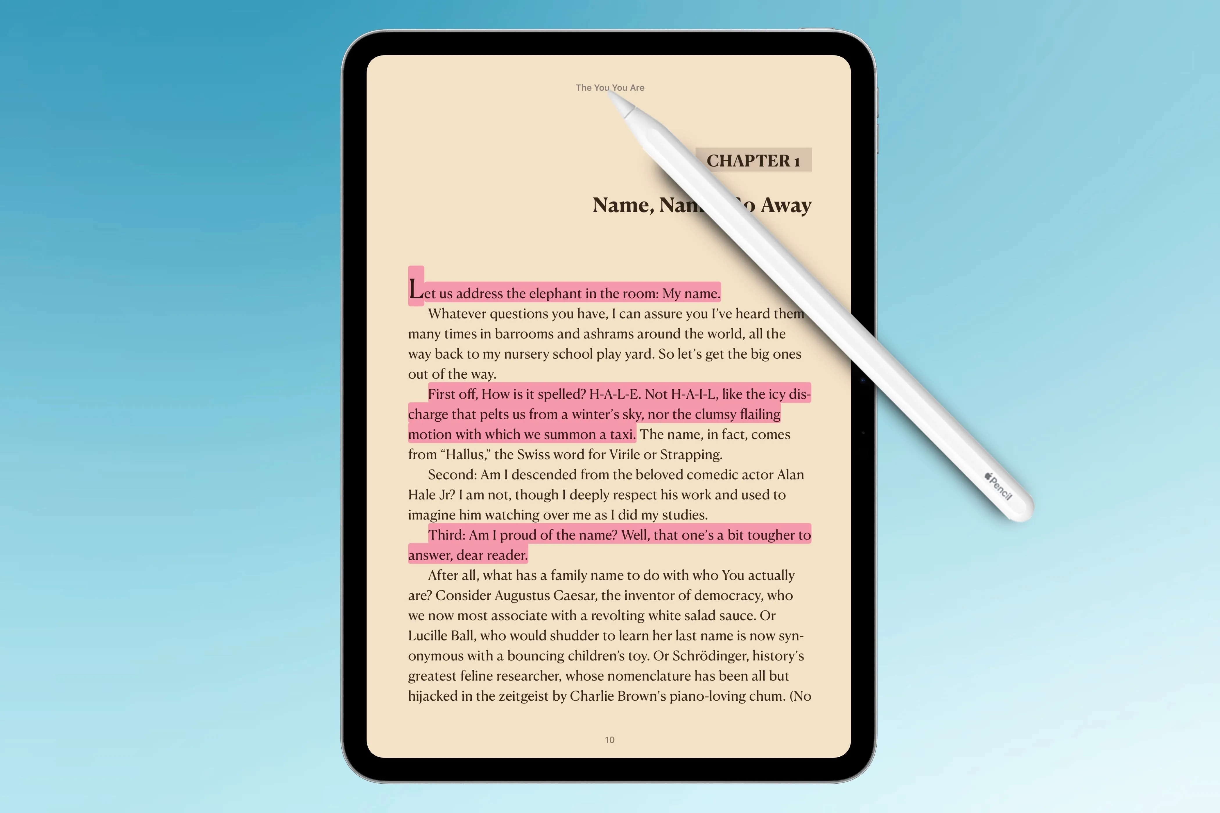 Chú thích sách trong ứng dụng Sách trên iPad bằng Apple Pencil tiện lợi