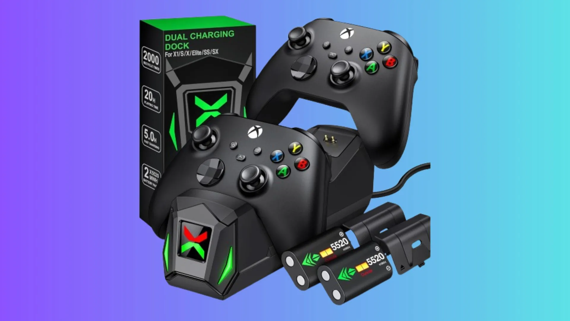 Đế sạc NinABXY Controller Charging Station với thiết kế hiện đại và gọn gàng