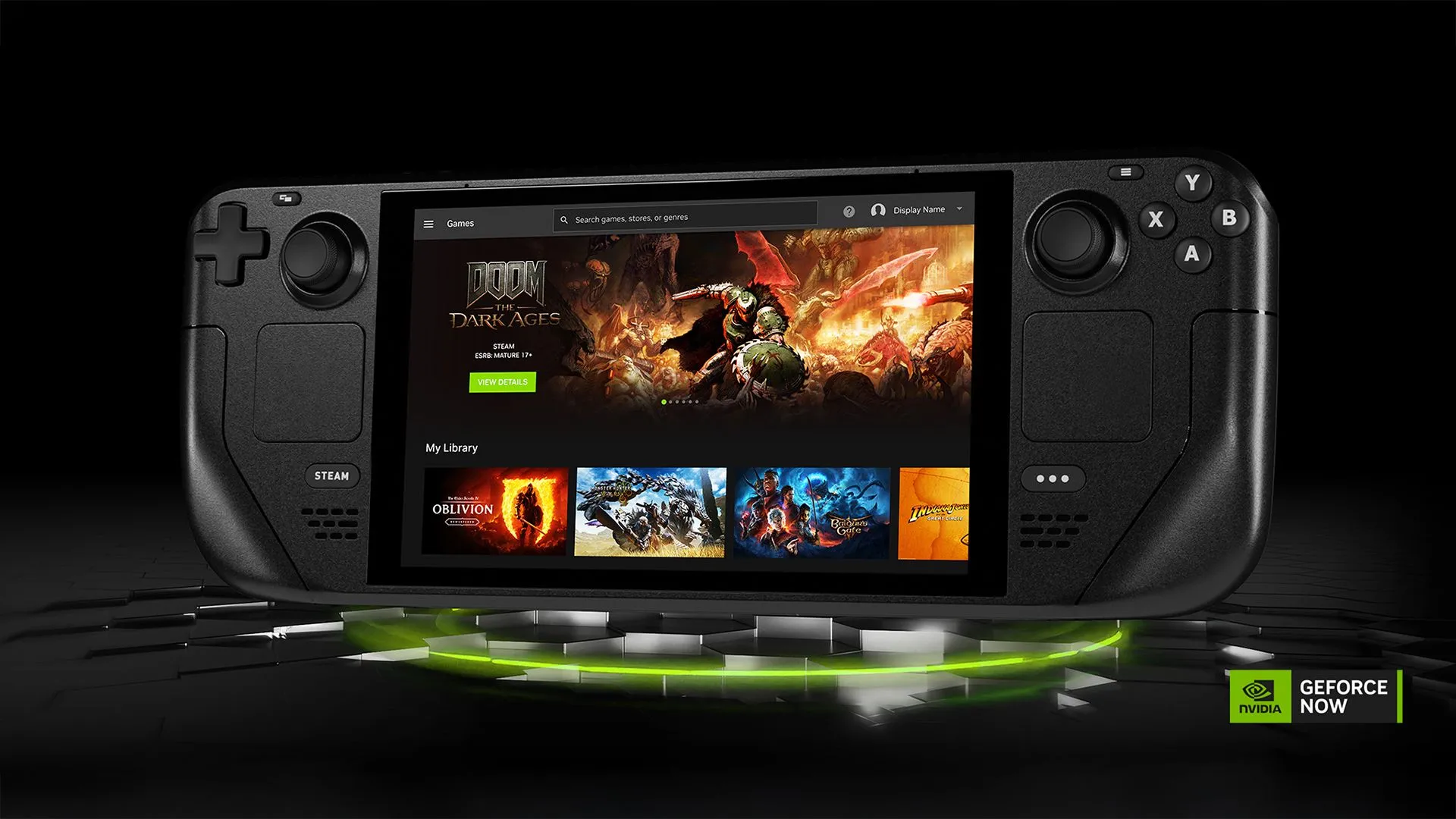 Dịch vụ chơi game đám mây NVIDIA GeForce Now trên thiết bị cầm tay Steam Deck